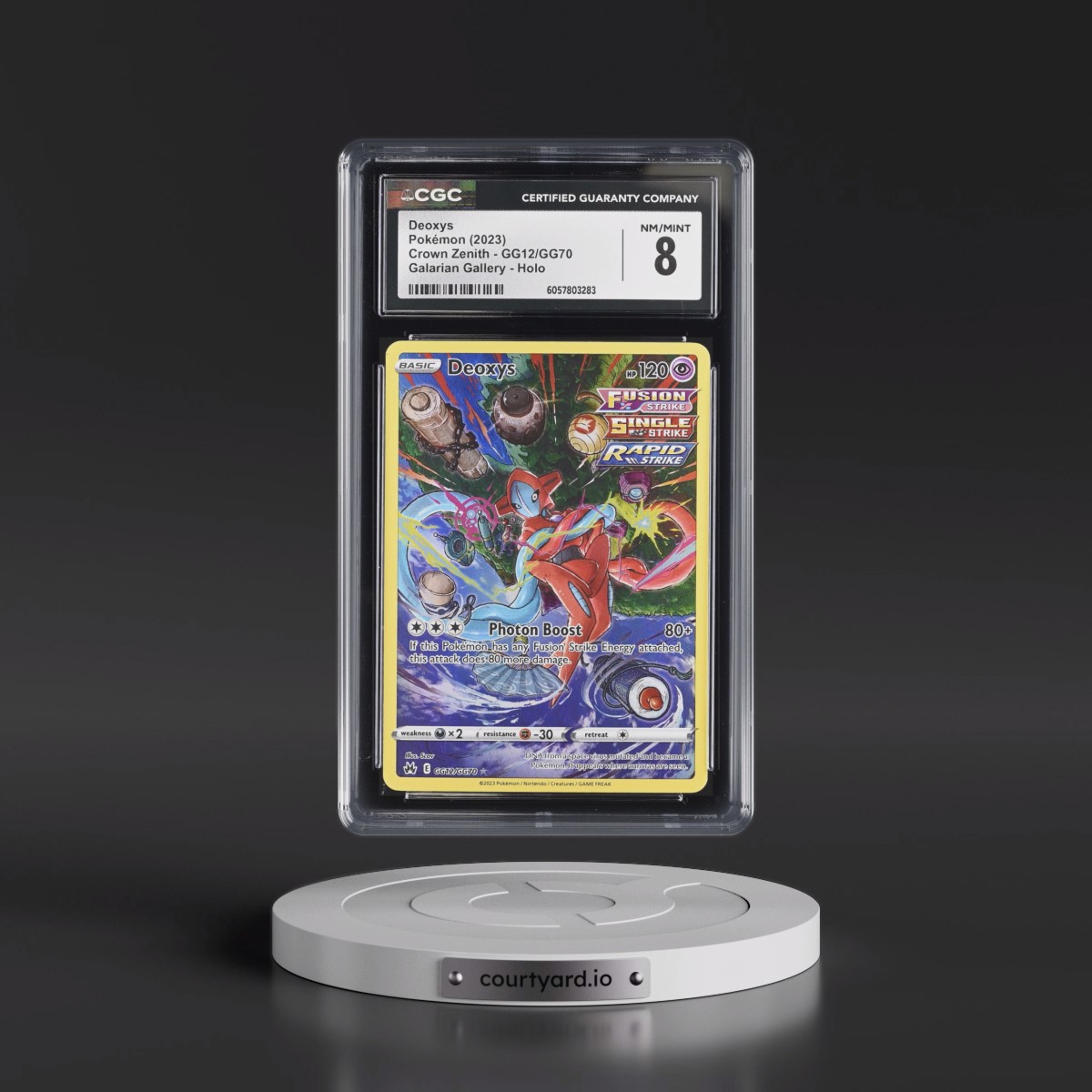 2023 Crown Zenith Deoxys - Galarian Gallery Holo #GG12/GG70 CGC 8