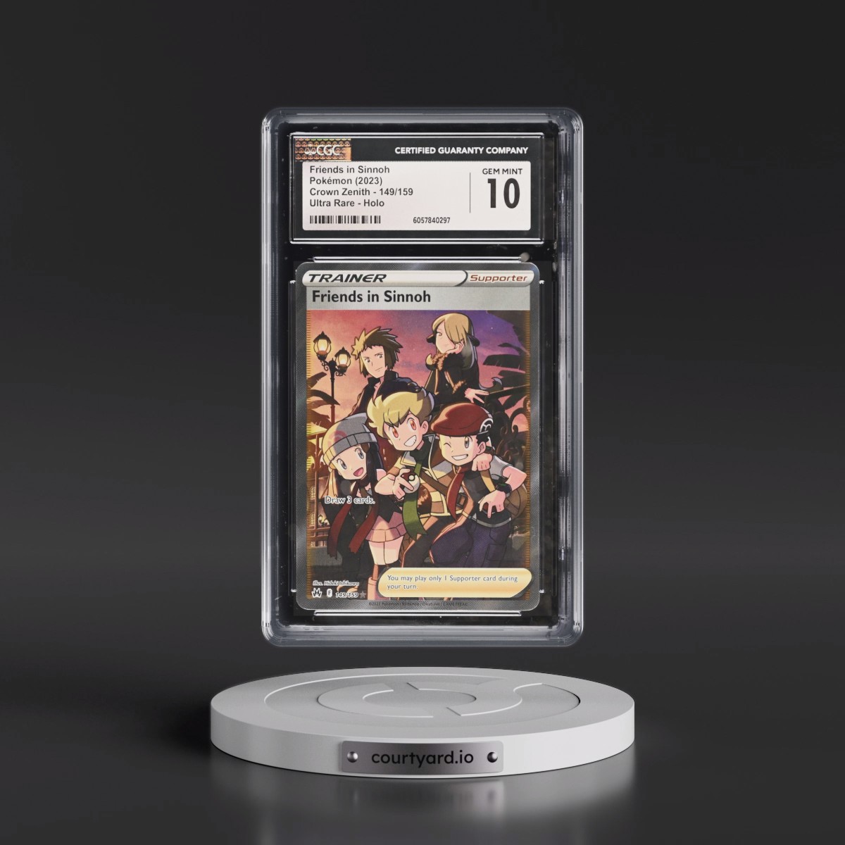 2023 Crown Zenith #149/159 Friends in Sinnoh - Ultra Rare Holo (CGC 10 GEM MINT)