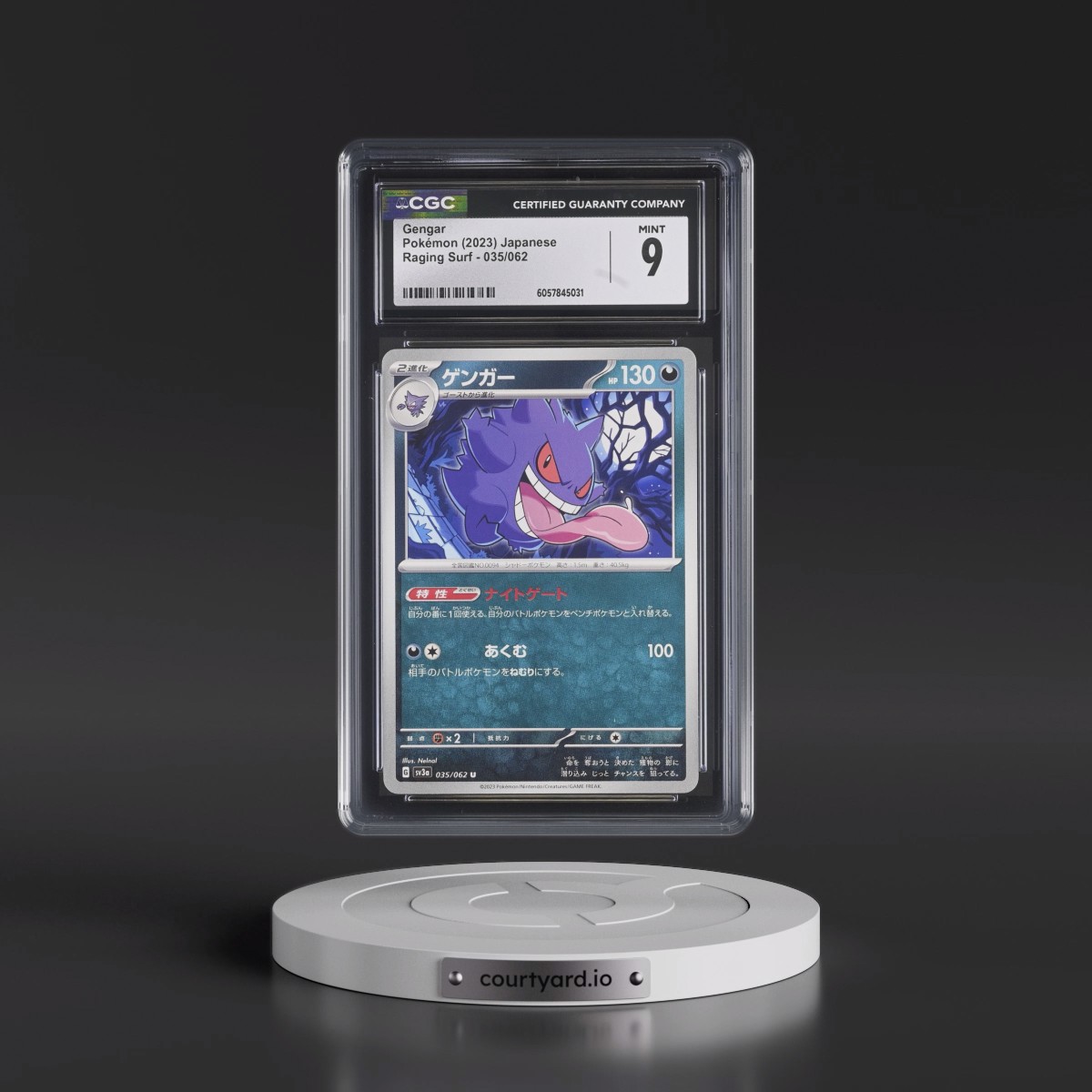 2023 Raging Surf #035/062 Gengar (CGC 9 MINT)