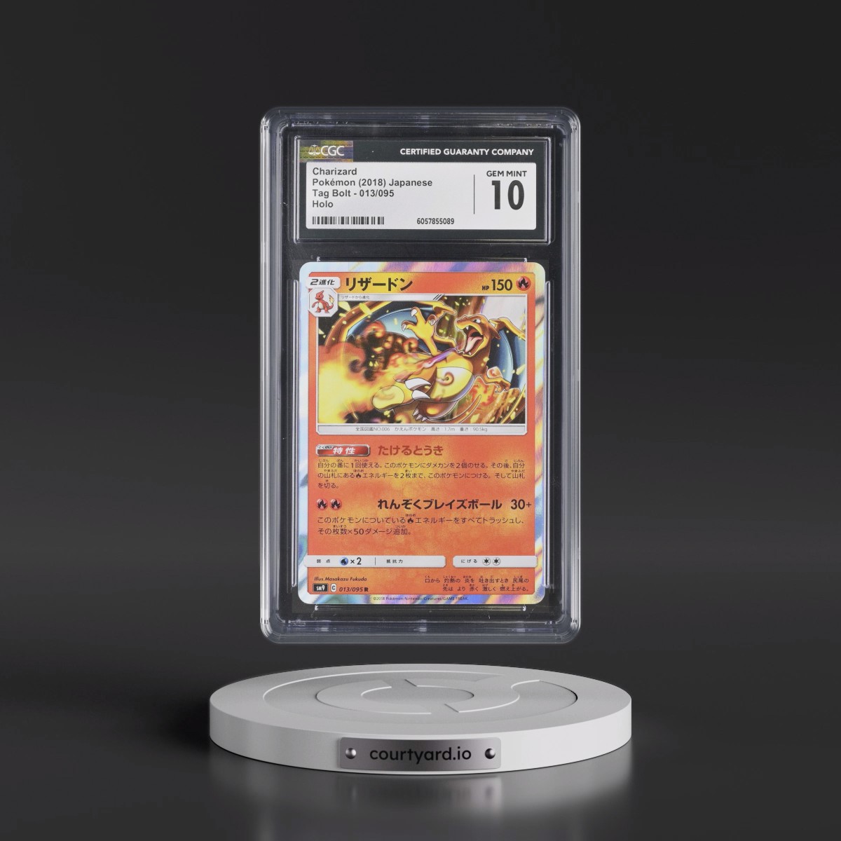 2018 Tag Bolt #013/095 Charizard - Holo (CGC 10 GEM MINT)