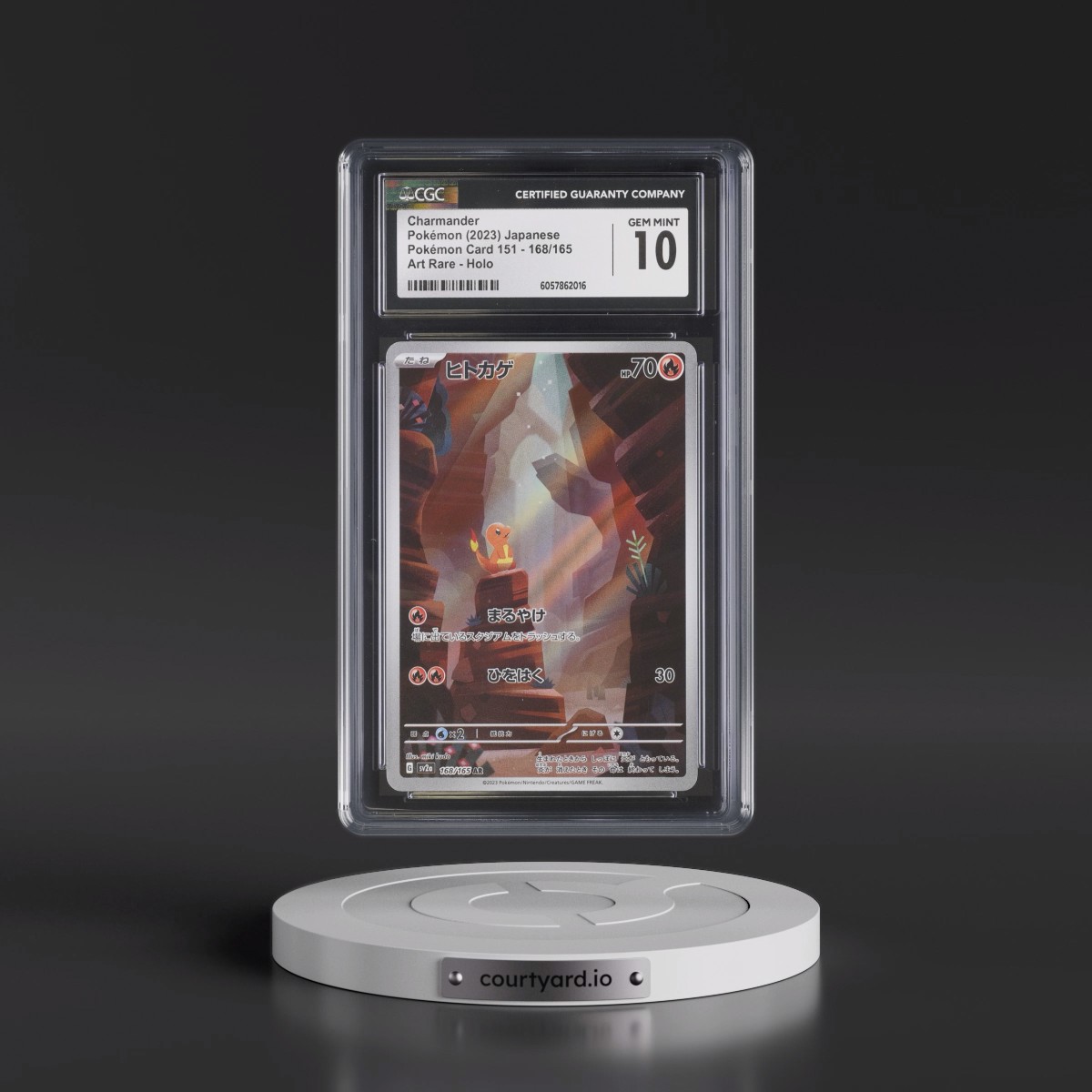 2023 Pokémon Card 151 #168/165 Charmander - Art Rare Holo (CGC 10 GEM MINT)