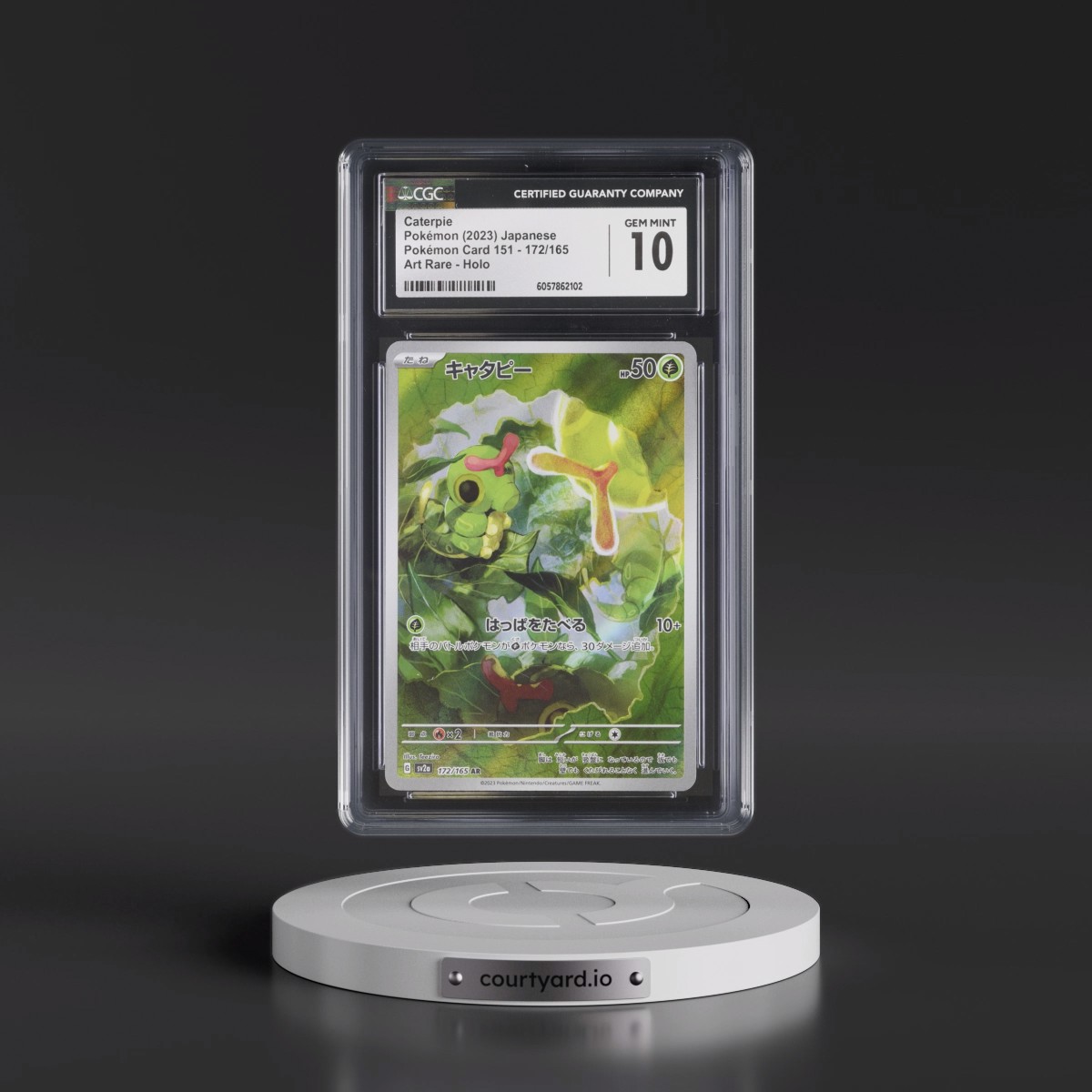 2023 Pokémon Card 151 #172/165 Caterpie - Art Rare Holo (CGC 10 GEM MINT)
