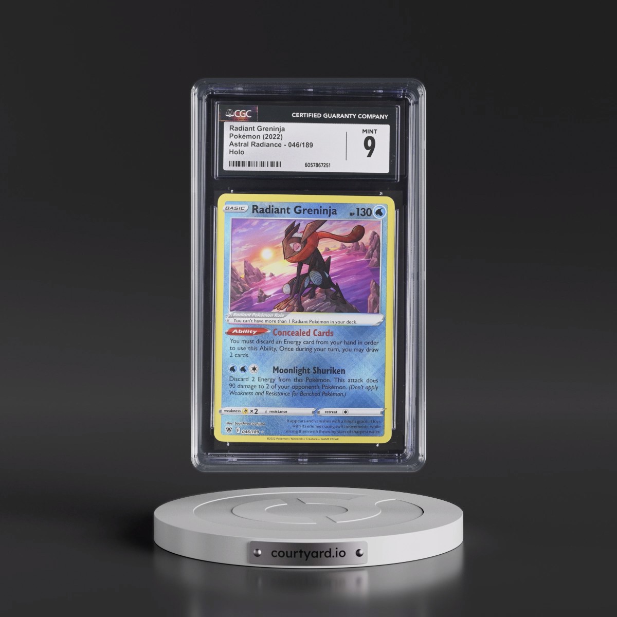 Astral Radiance #046/189 Radiant Greninja - Holo (CGC 9 MINT)