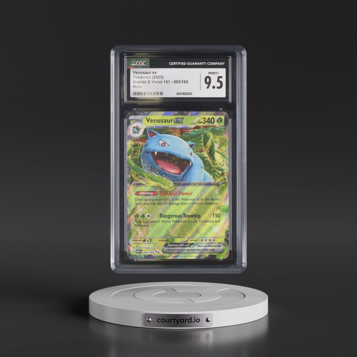 2023 Scarlet & Violet 151 - MEW EN #003/165 Venusaur ex - Holo (CGC 9.5 MINT+)