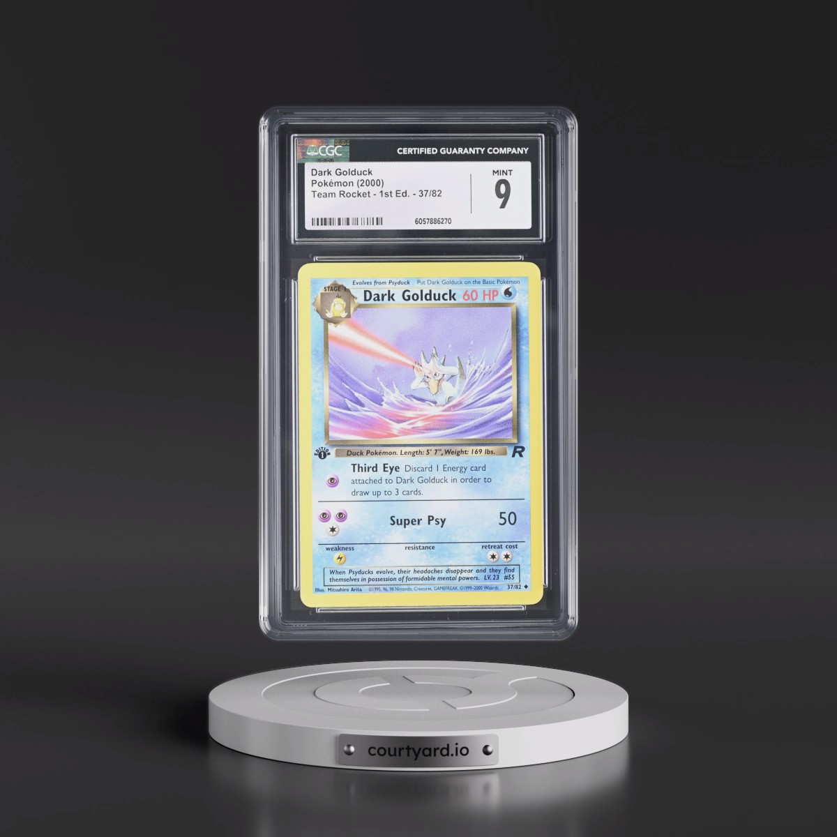 2000 Team Rocket #37/82 Dark Golduck - 1st Edition 1st Edition (CGC 9 MINT)