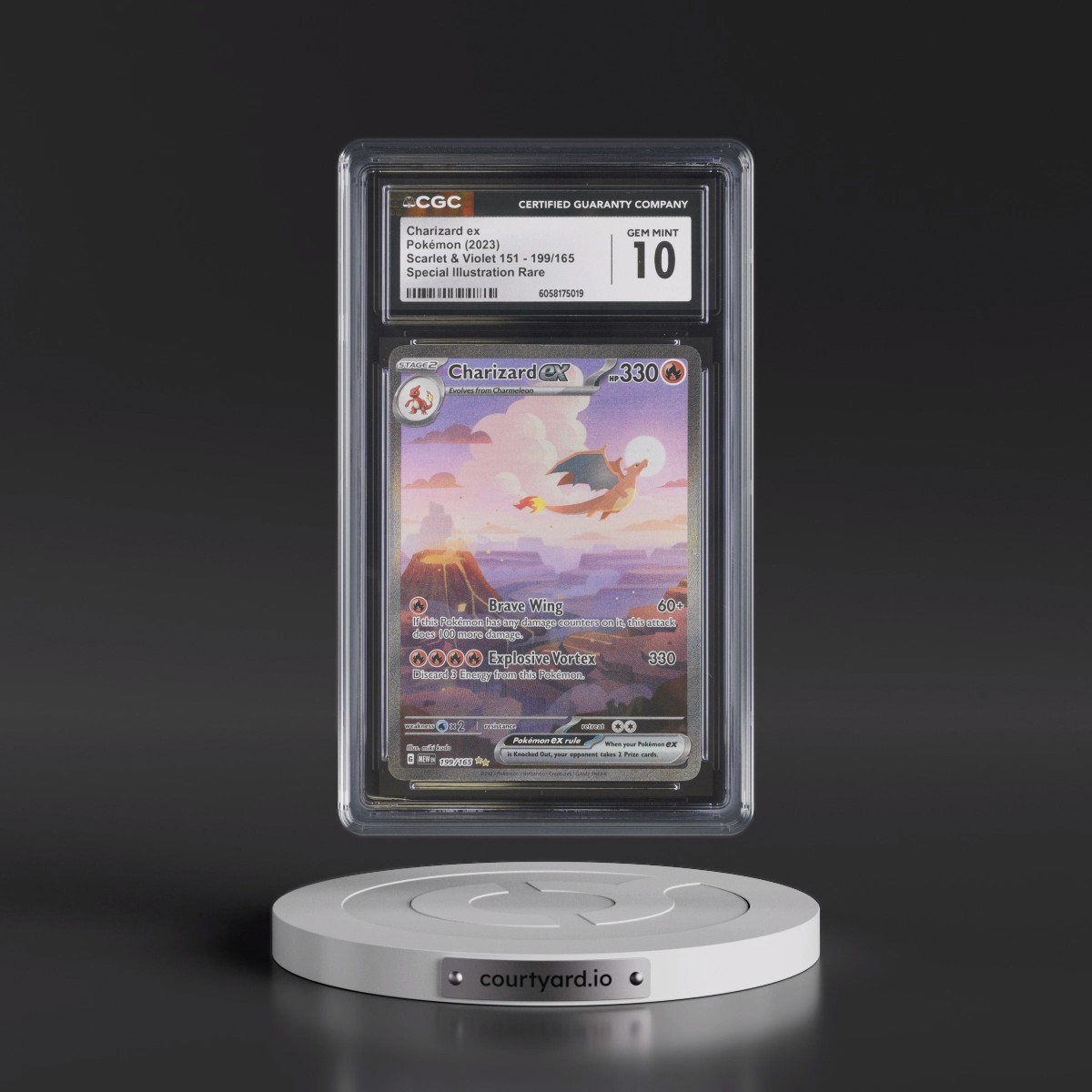 2023 Scarlet & Violet 151 - MEW EN #199/165 Charizard ex - Special Illustration Rare (Holo) (CGC 10 GEM MINT)