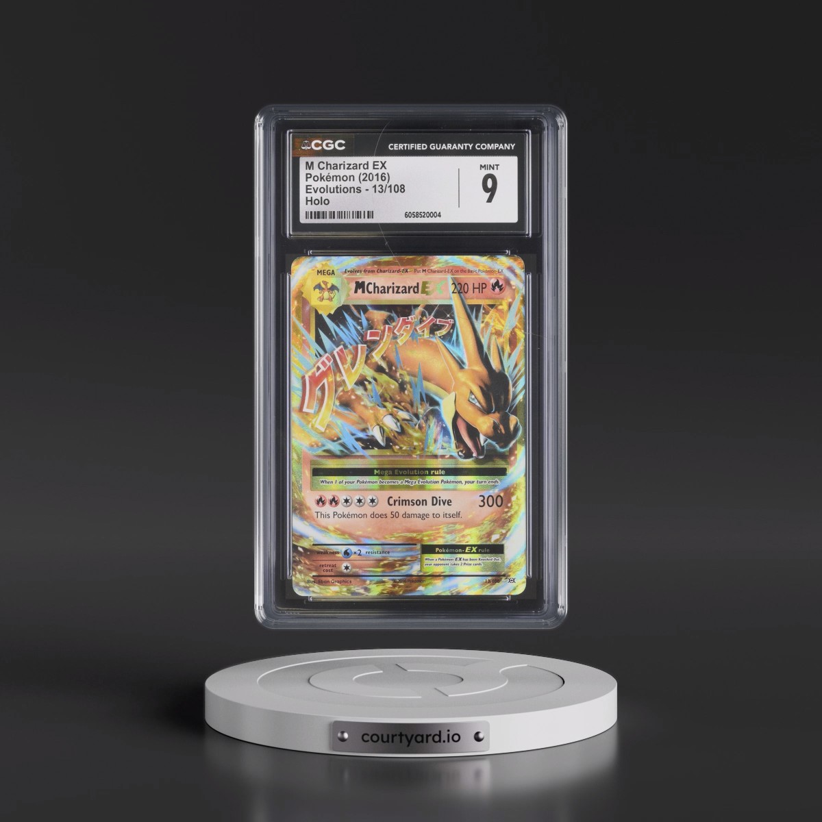 2016 Evolutions #13/108 M Charizard EX - Holo (CGC 9 MINT)