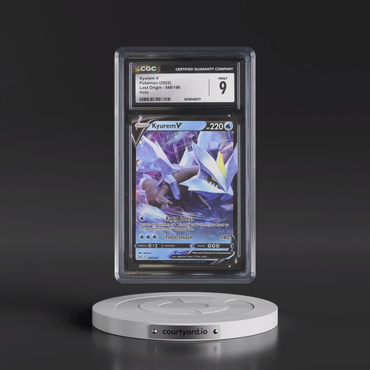 2022 Lost Origin #048/196 Kyurem V - Holo (CGC 9 MINT)