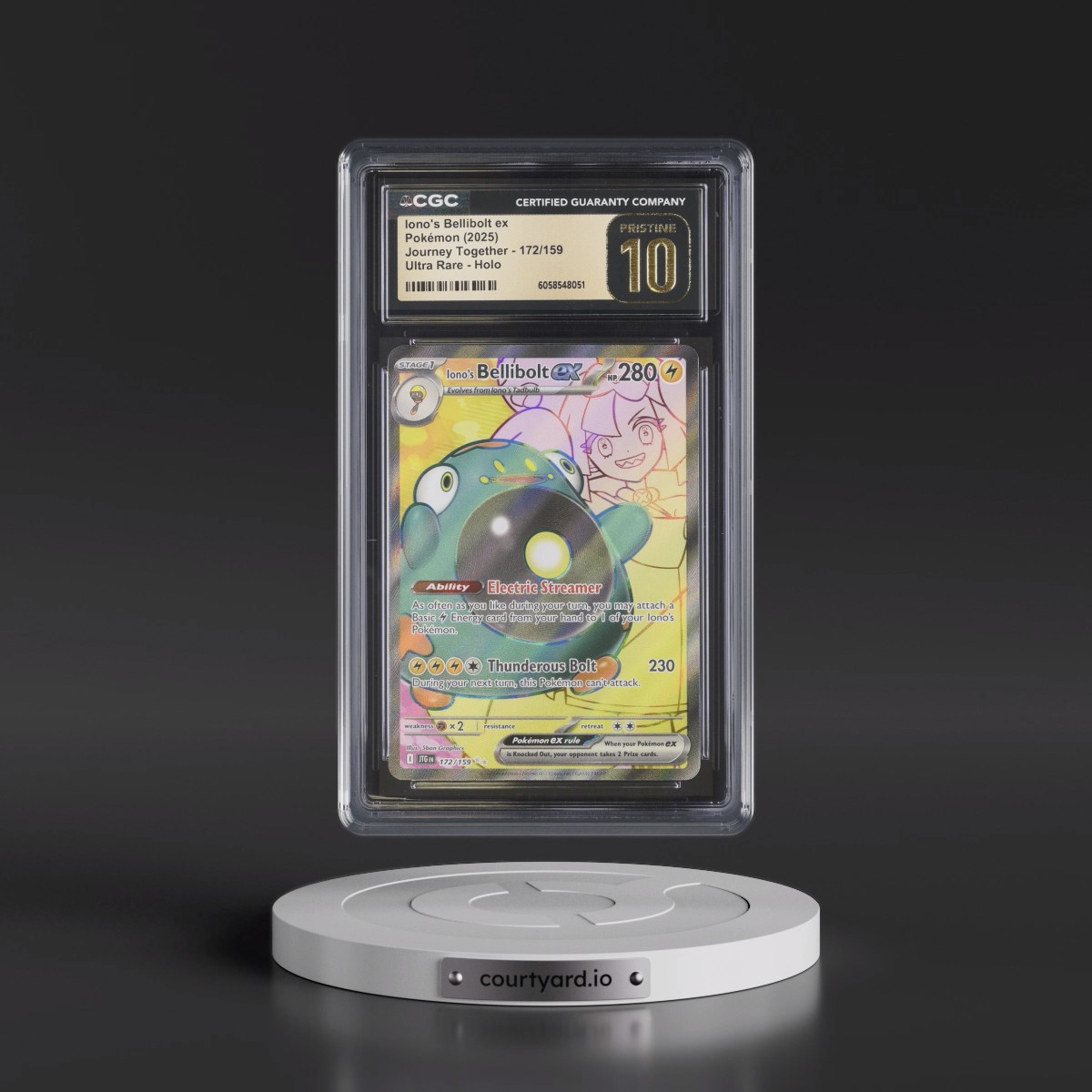 2024 Journey Together - JTG EN #172/159 Iono's Bellibolt ex - Ultra Rare Holo (CGC 10 PRISTINE)