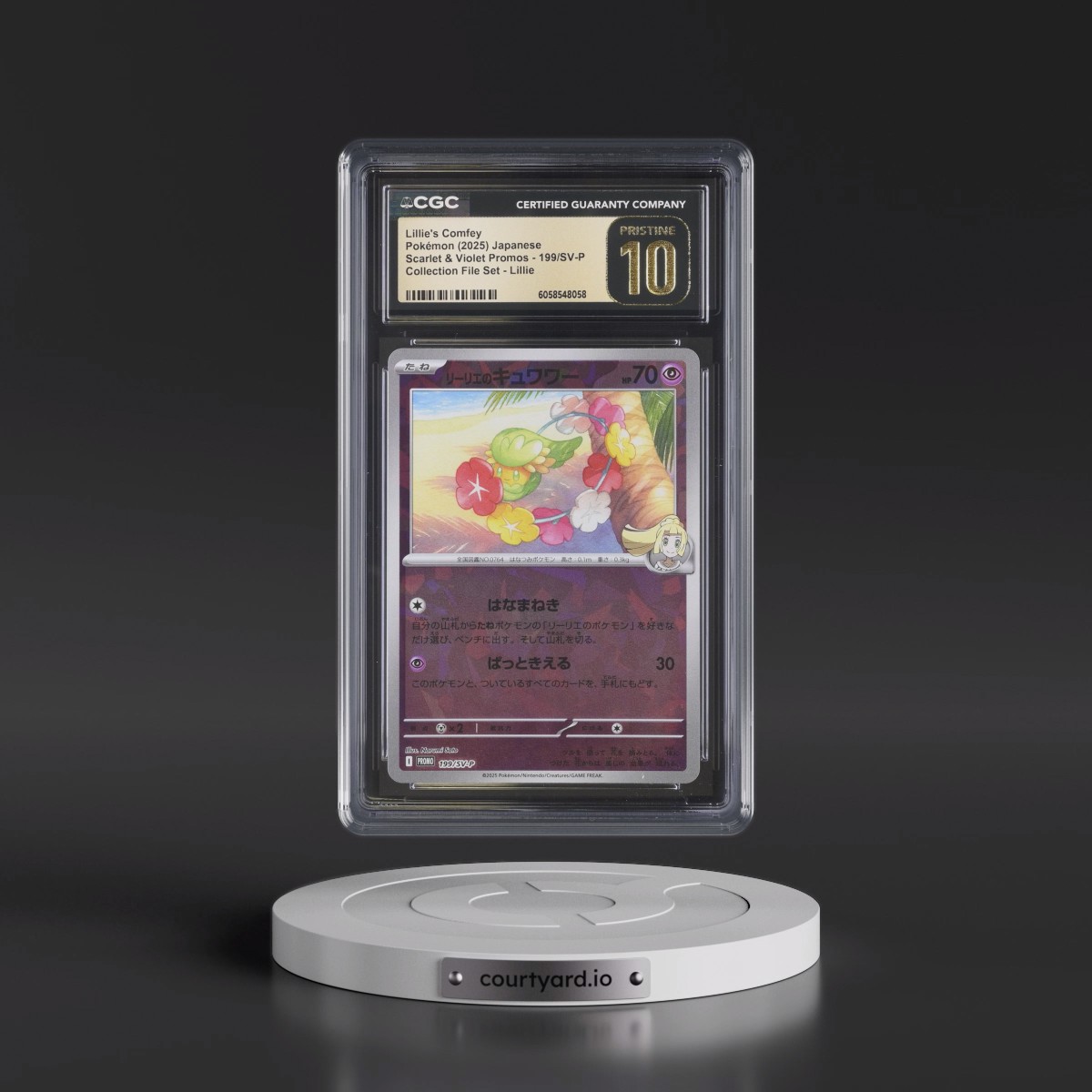 2022 Scarlet & Violet Promos #199/SV-P Lillie's Comfey - Collection File Set - Lillie (CGC 10 PRISTINE)