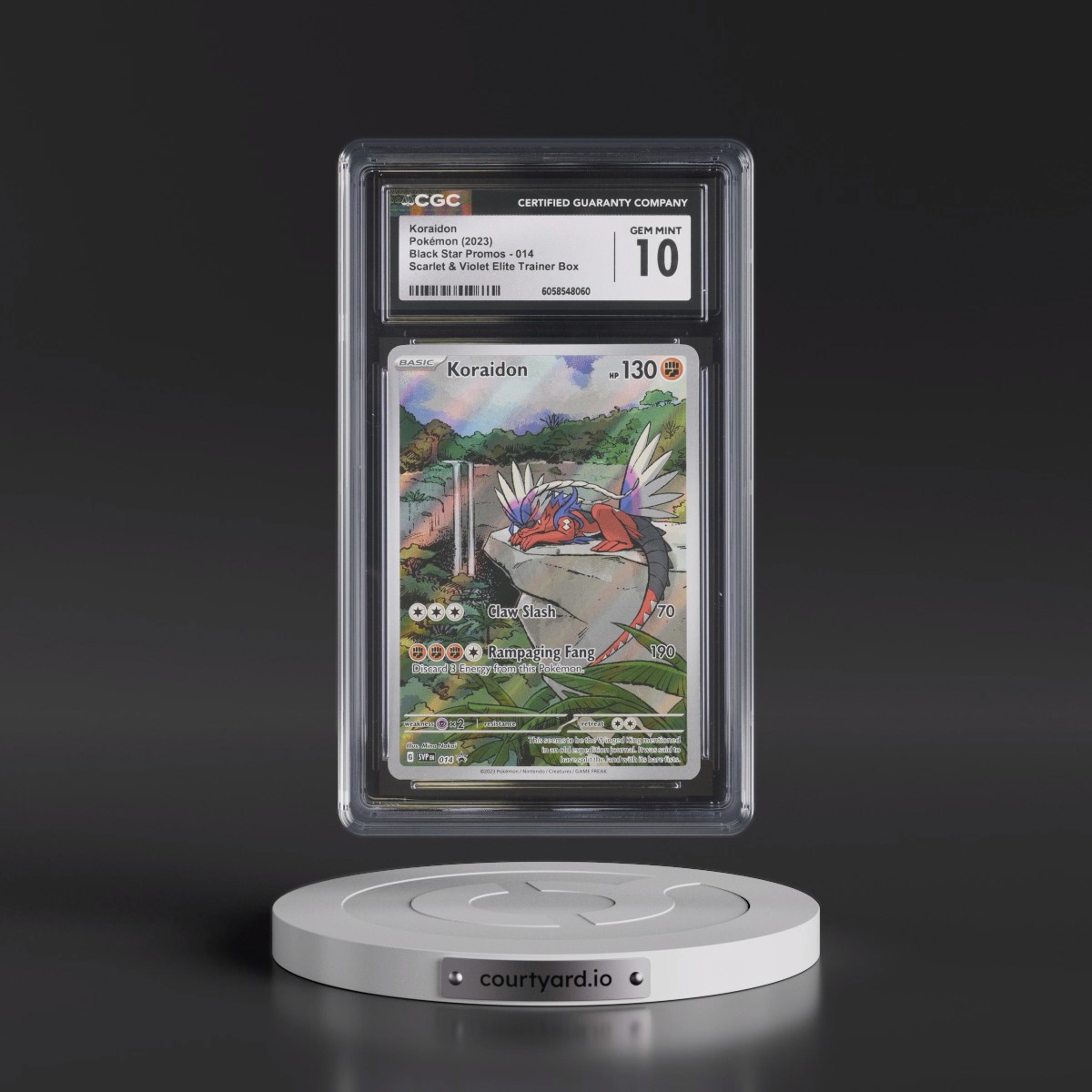 2023 Black Star Promos - Scarlet & Violet SVPEN #014 Koraidon - Scarlet & Violet Elite Trainer Box (Holo) (CGC 10 GEM MINT)