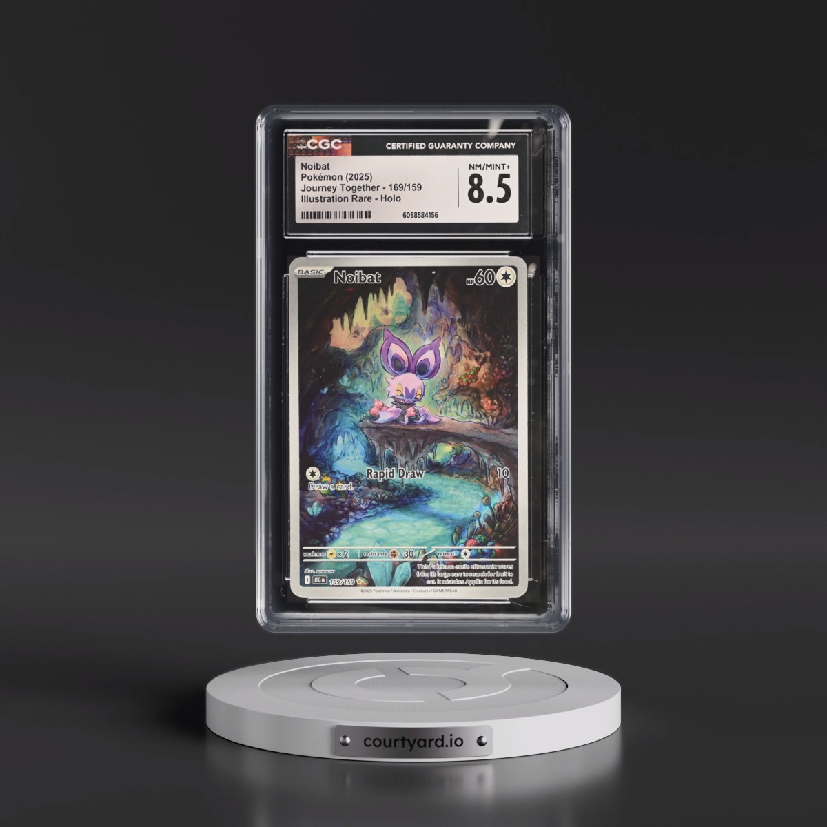 2024 Journey Together - JTG EN #169/159 Noibat - Illustration Rare Holo (CGC 8.5 NM-MT+)