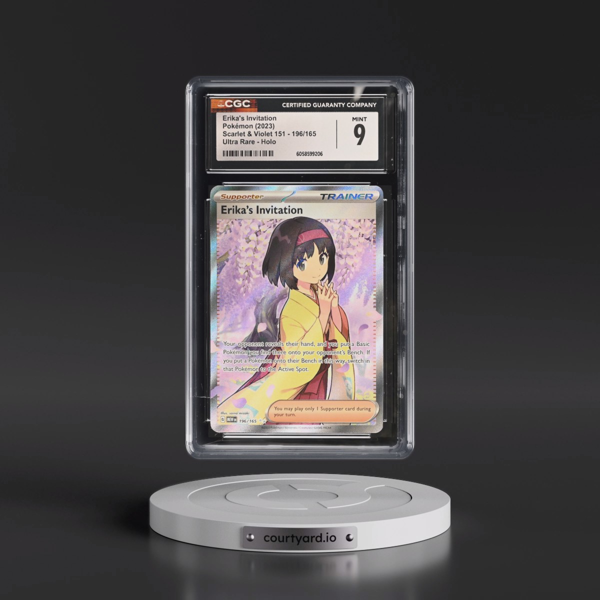 2023 Scarlet & Violet 151 - MEW EN #196/165 Erika's Invitation - Ultra Rare Holo (CGC 9 MINT)