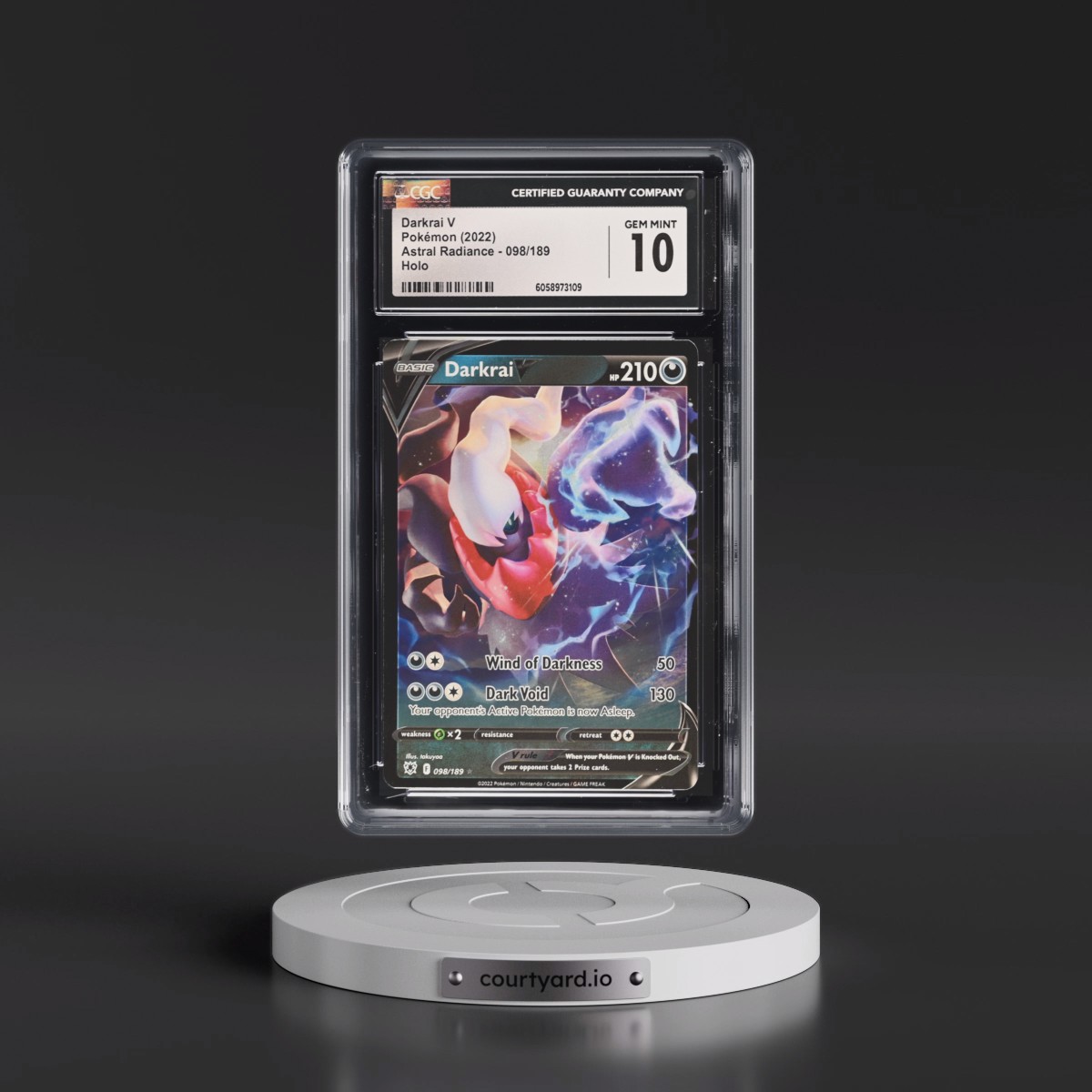 Astral Radiance #098/189 Darkrai V - Holo (CGC 10 GEM MINT)