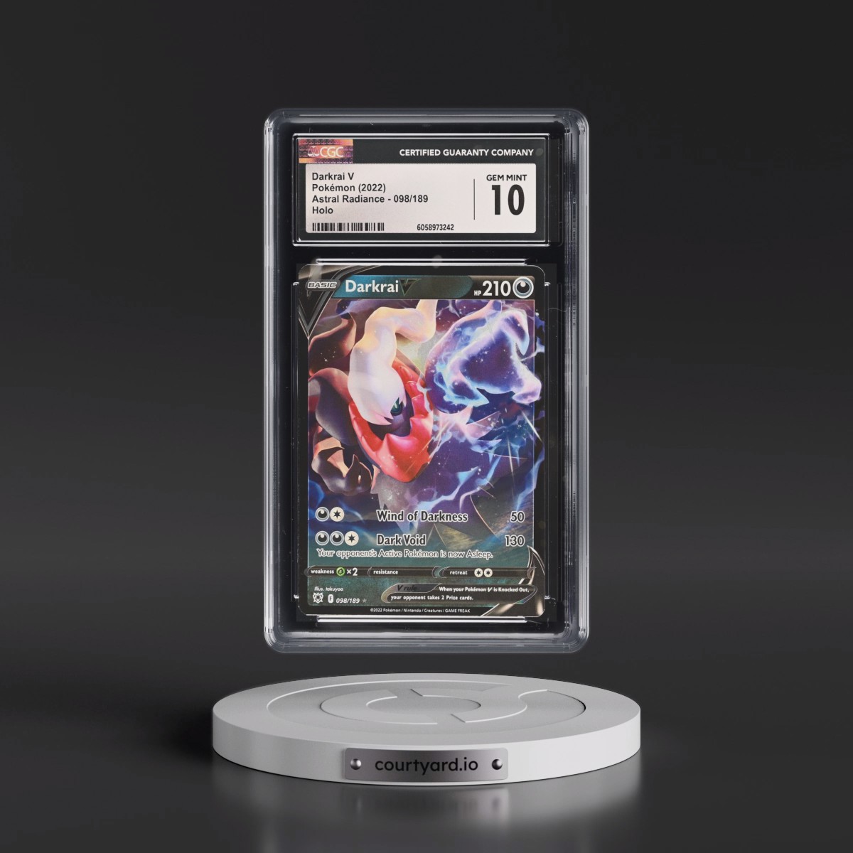Astral Radiance #098/189 Darkrai V - Holo (CGC 10 GEM MINT)