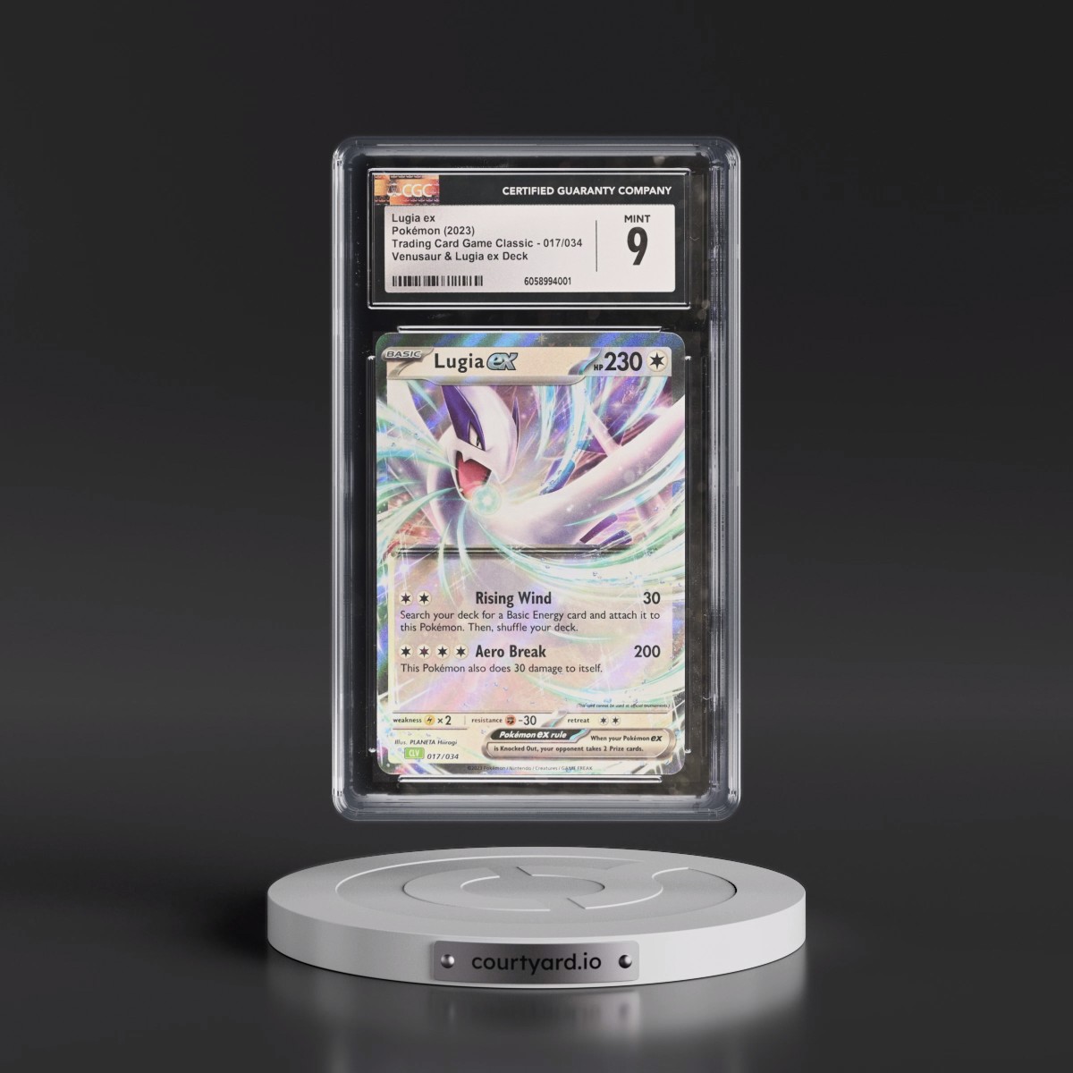 2023 Trading Card Game Classic - CLV, CLC, CLB #017/034 Lugia ex - Venusaur & Lugia ex Deck - CLV Holo (CGC 9 MINT)