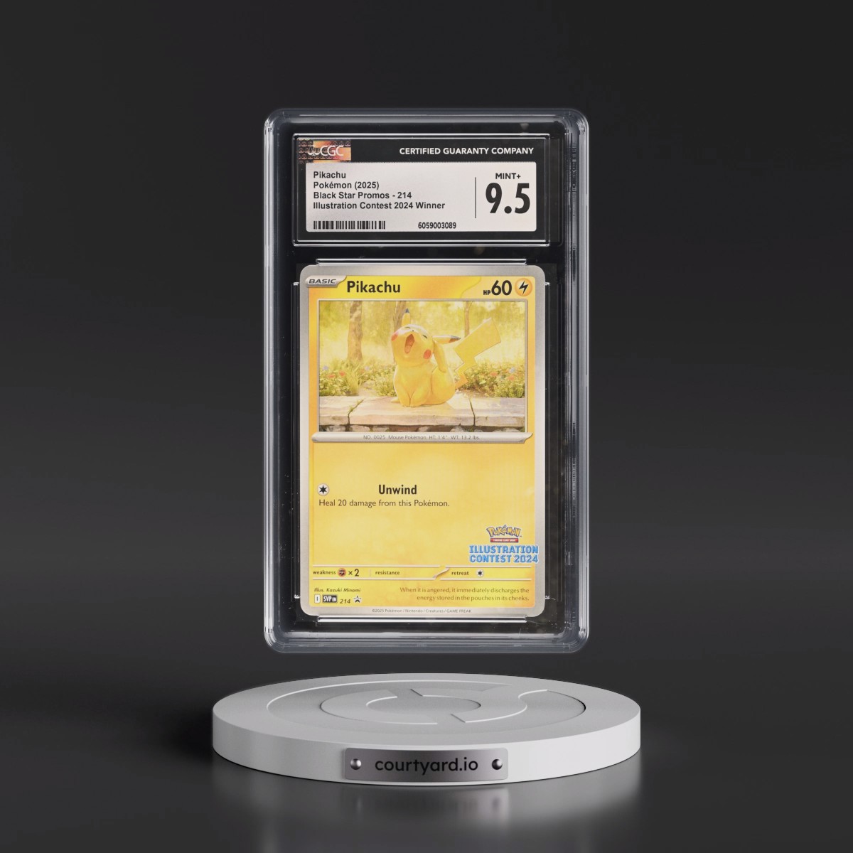 2023 Black Star Promos - Scarlet & Violet SVP EN #214 Pikachu - Illustration Contest 2024 Winner (CGC 9.5 MINT+)