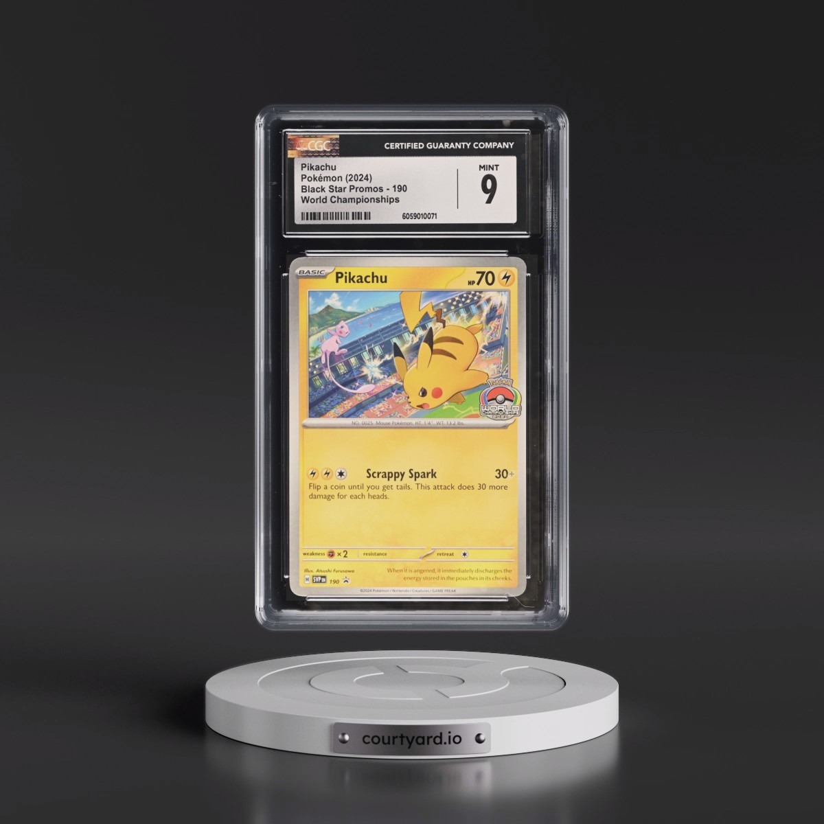 2023 Black Star Promos - Scarlet & Violet SVP EN #190 Pikachu - World Championships (CGC 9 MINT)