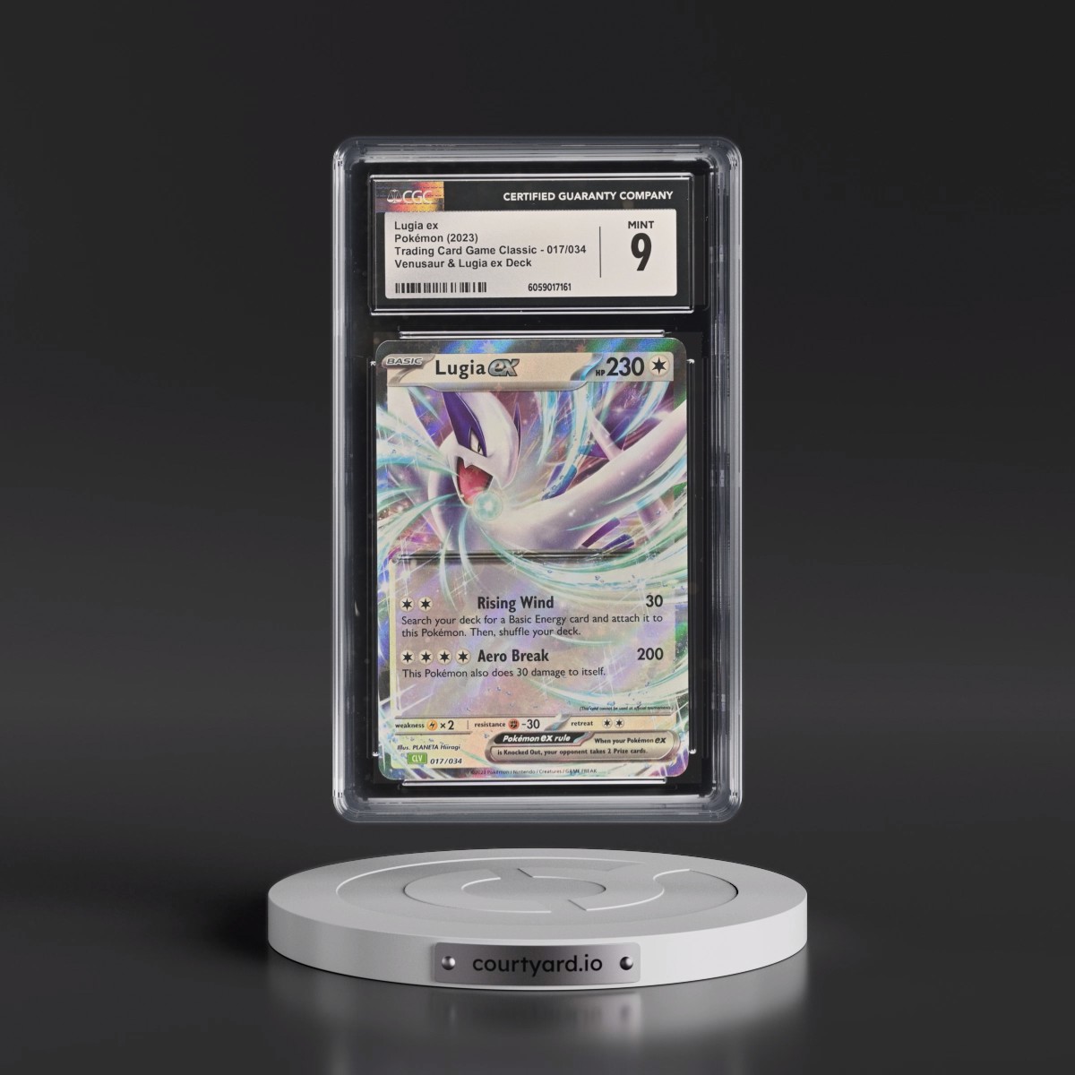 2023 Trading Card Game Classic - CLV, CLC, CLB #017/034 Lugia ex - Venusaur & Lugia ex Deck - CLV Holo (CGC 9 MINT)