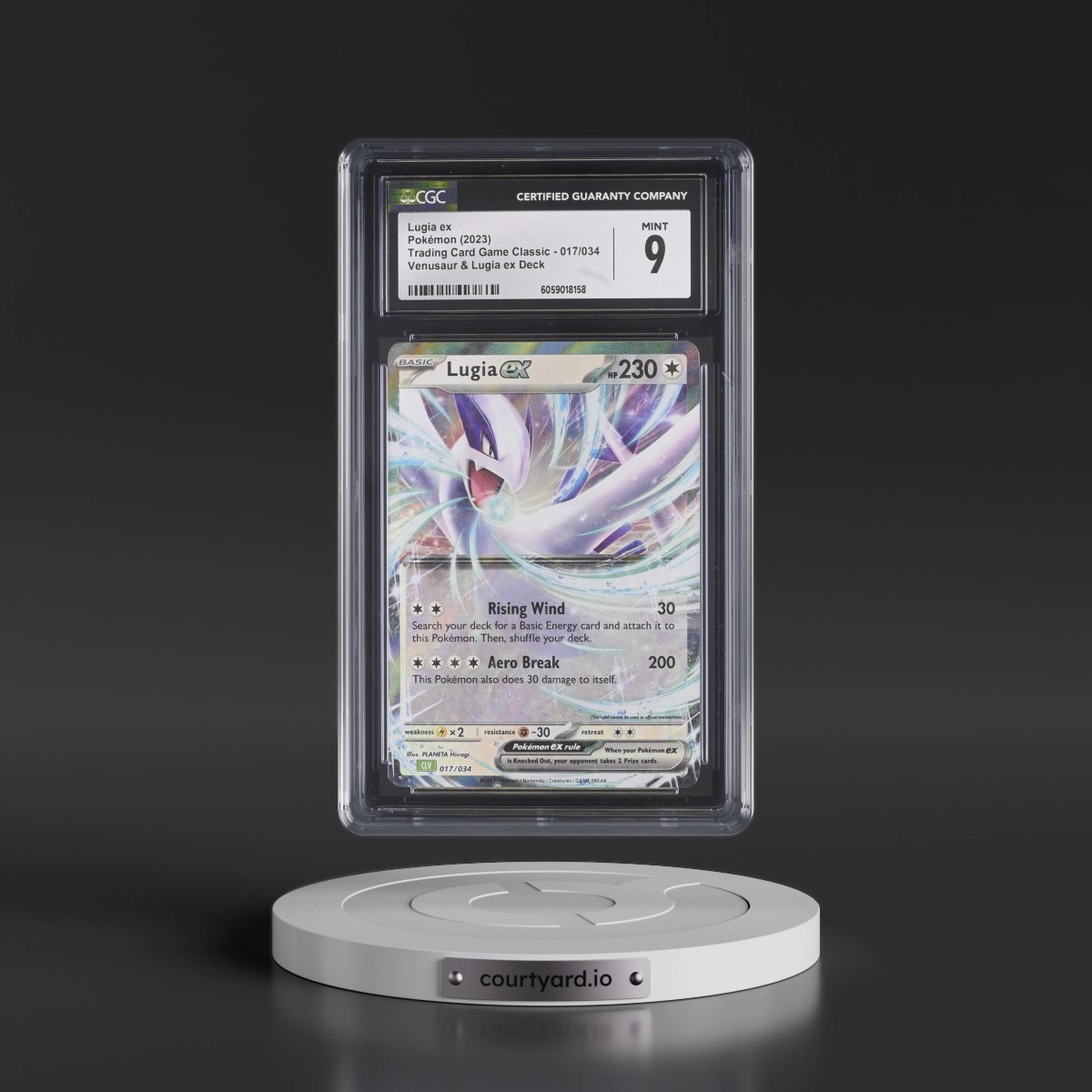2023 Trading Card Game Classic - CLV, CLC, CLB #017/034 Lugia ex - Venusaur & Lugia ex Deck - CLV Holo (CGC 9 MINT)