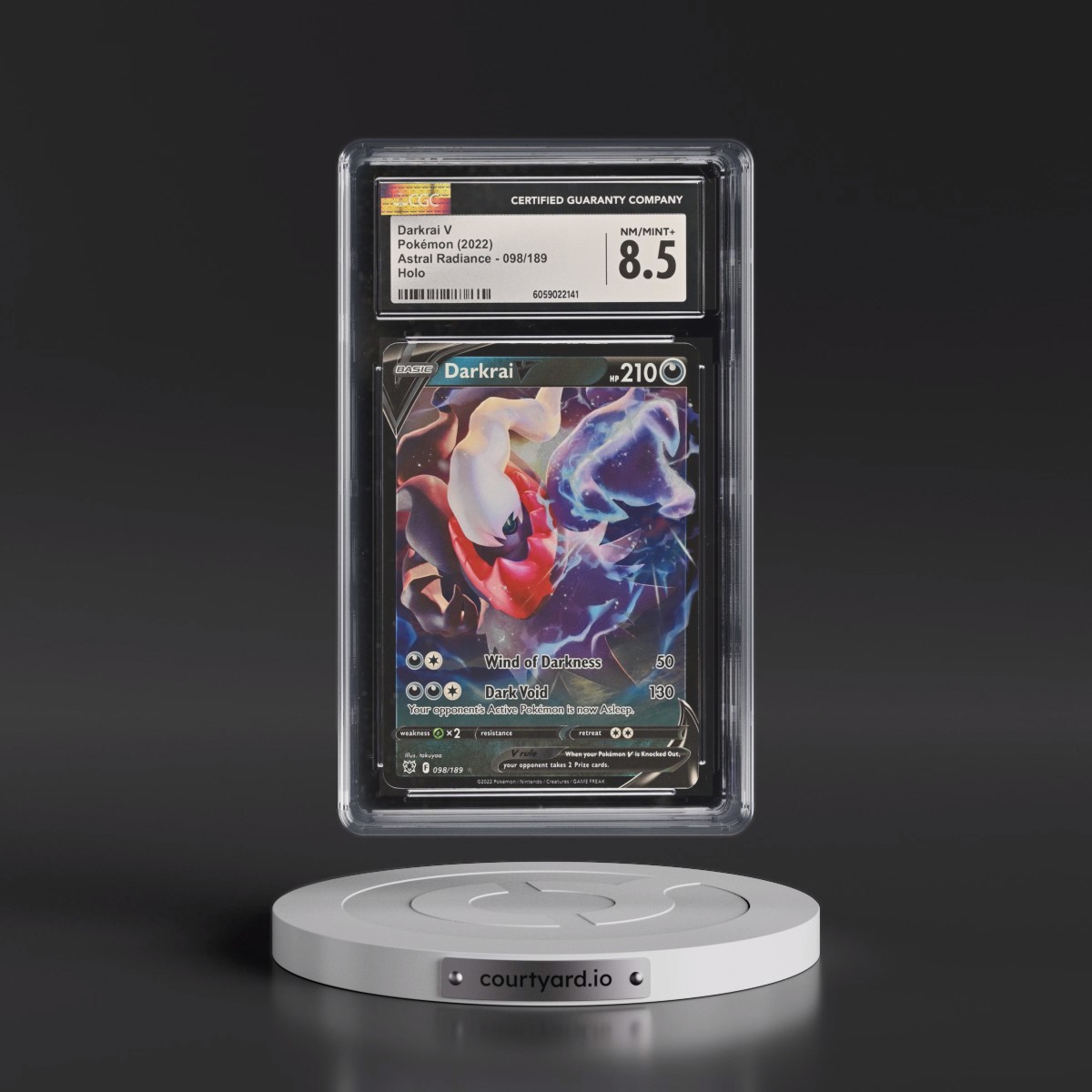 Astral Radiance #098/189 Darkrai V - Holo (CGC 8.5 NM-MT+)