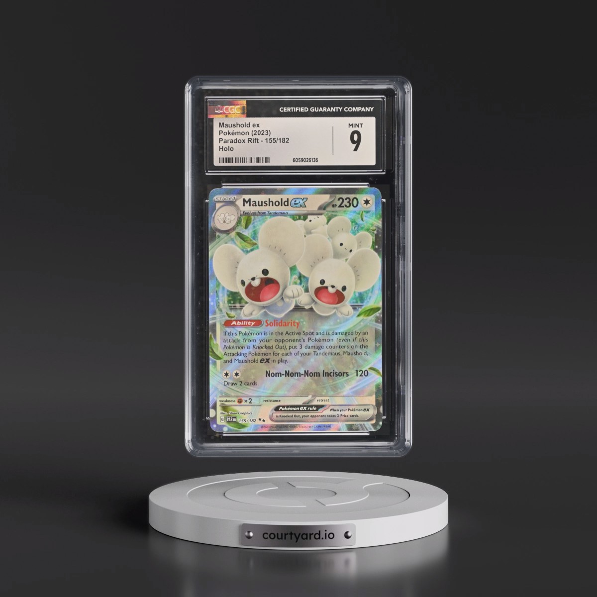 2023 Paradox Rift - PAR EN #155/182 Maushold ex - Holo (CGC 9 MINT)