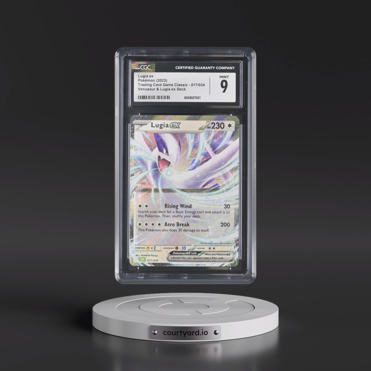2023 Trading Card Game Classic - CLV, CLC, CLB #017/034 Lugia ex - Holo Venusaur & Lugia ex Deck - CLV (CGC 9 MINT)