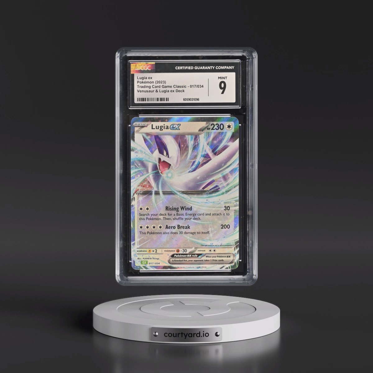 2023 Trading Card Game Classic - CLV, CLC, CLB #017/034 Lugia ex - Venusaur & Lugia ex Deck - CLV Holo (CGC 9 MINT)