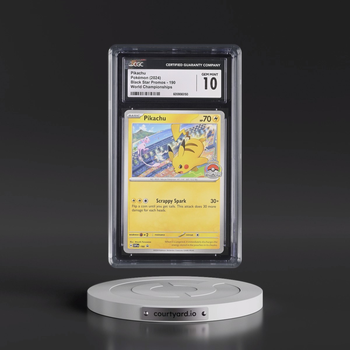 2023 Black Star Promos - Scarlet & Violet SVP EN #190 Pikachu - World Championships (CGC 10 GEM MINT)