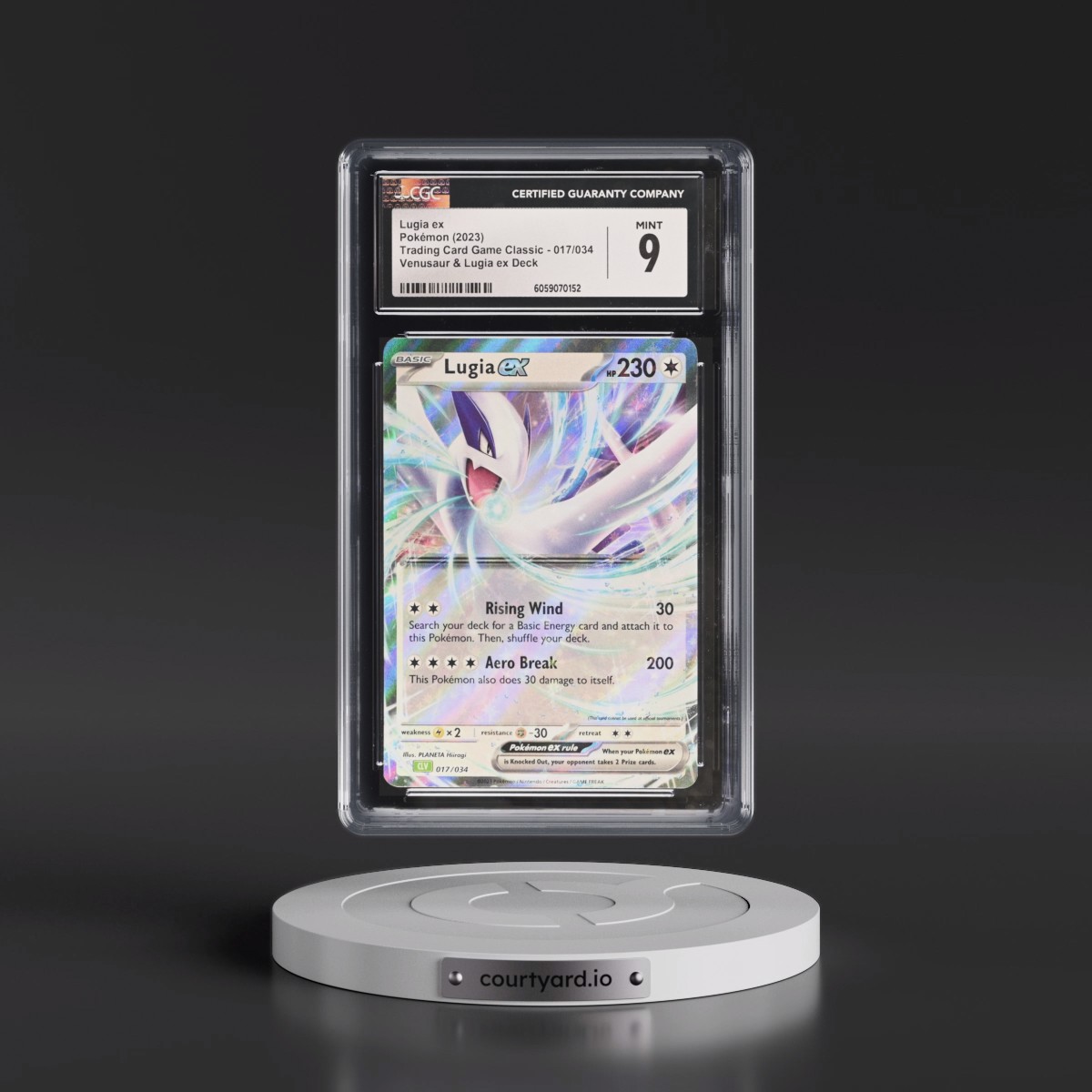 2023 Trading Card Game Classic - CLV, CLC, CLB #017/034 Lugia ex - Venusaur & Lugia ex Deck - CLV Holo (CGC 9 MINT)