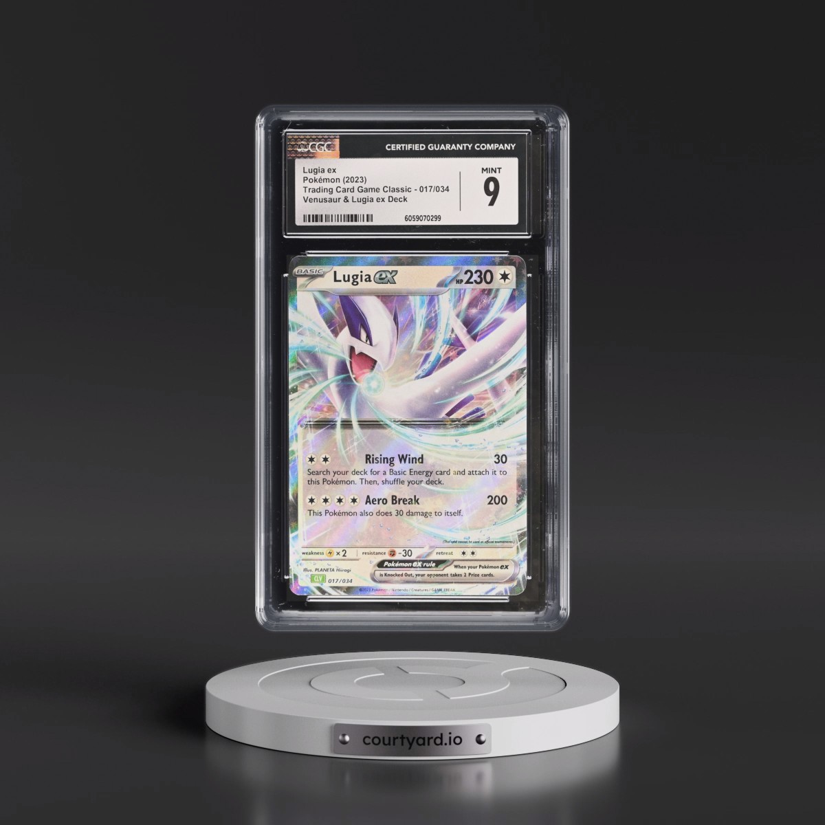 2023 Trading Card Game Classic - CLV, CLC, CLB #017/034 Lugia ex - Venusaur & Lugia ex Deck - CLV Holo (CGC 9 MINT)
