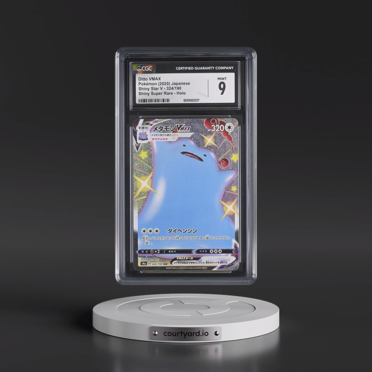 2020 Shiny Star V #324/190 Ditto VMAX - Shiny Super Rare Holo (CGC 9 MINT)