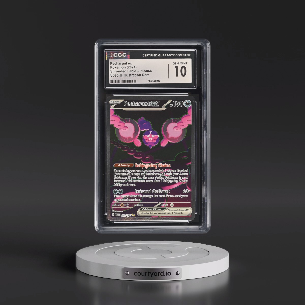 2023 Shrouded Fable - SFA EN #093/064 Pecharunt ex - Special Illustration Rare (CGC 10 GEM MINT)