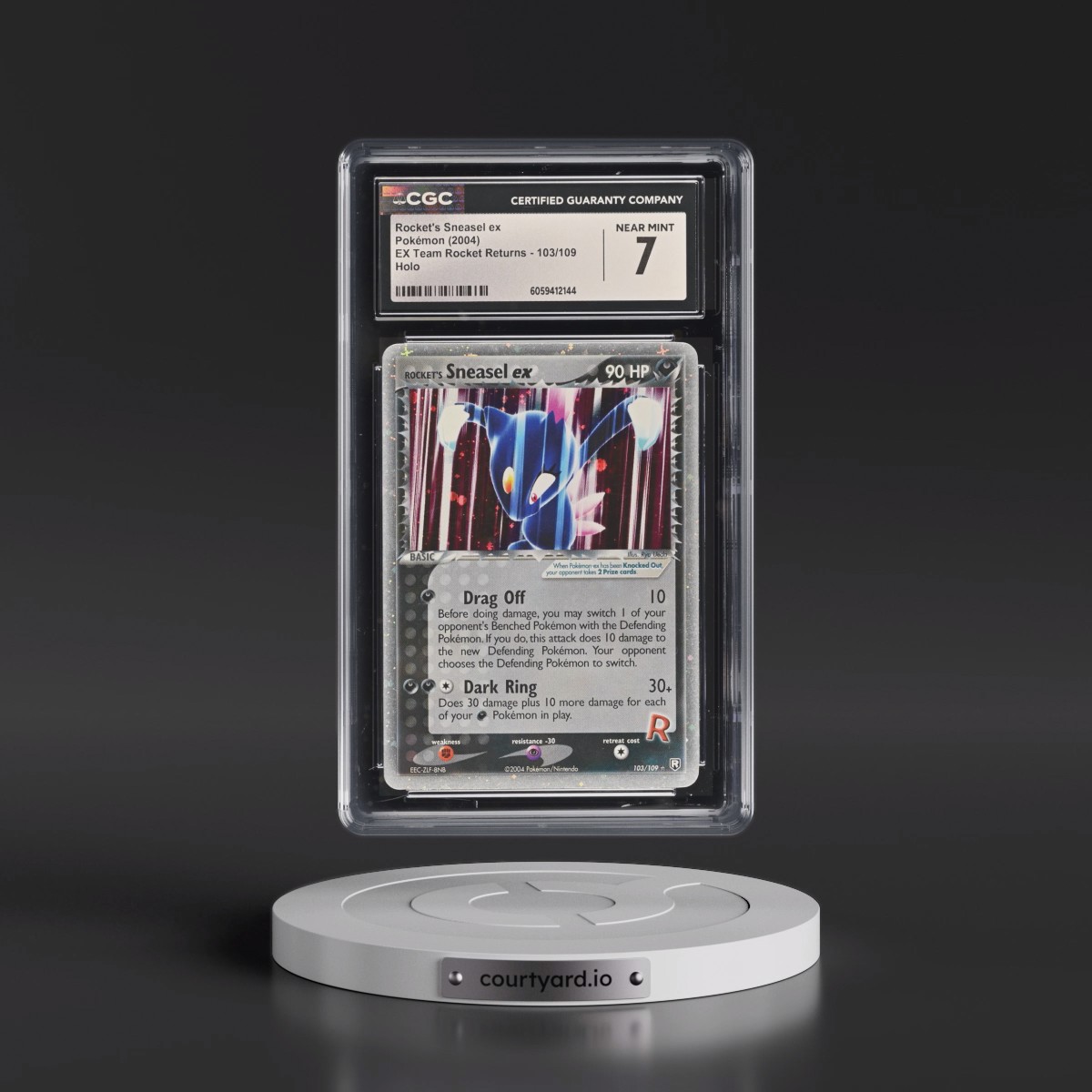 2004 Pokémon EX Team Rocket Returns #103 Rocket's Sneasel EX - Holo Holo (CGC 7 NM)