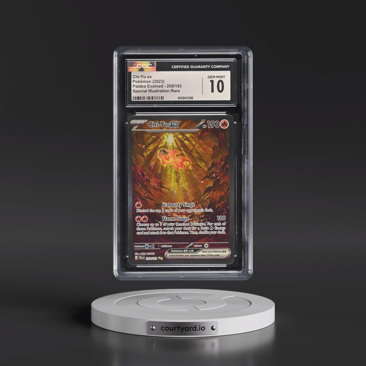 2023 Paldea Evolved - PAL EN #259/193 Chi-Yu ex - Special Illustration Rare (Holo) (CGC 10 GEM MINT)