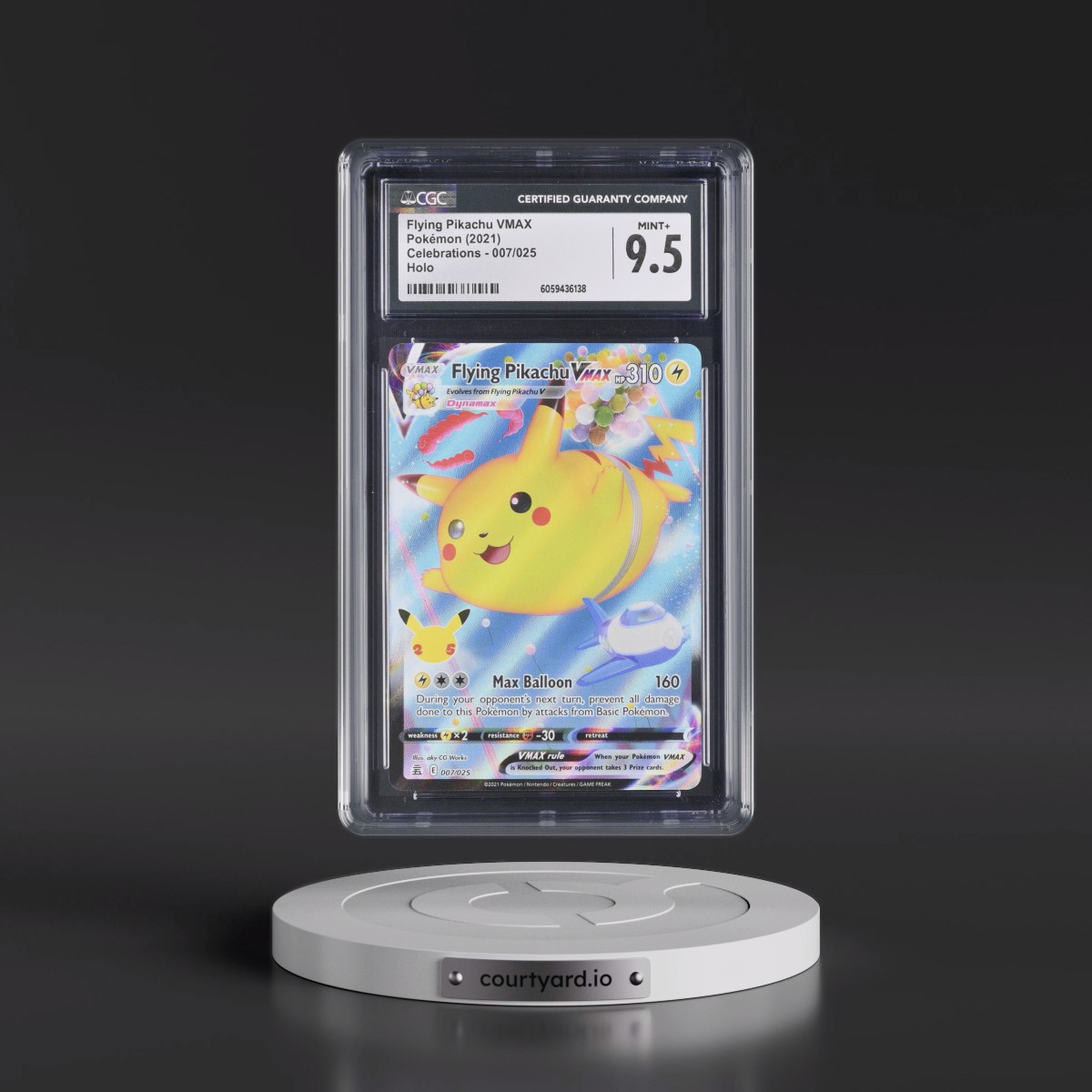 2021 Celebrations #007/025 Flying Pikachu VMAX - Holo (CGC 9.5 MINT+)