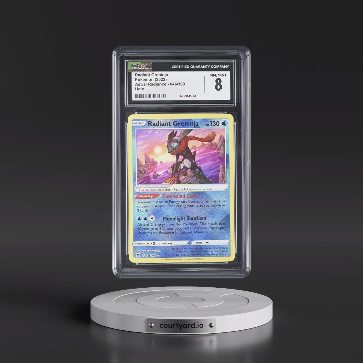 Astral Radiance #046/189 Radiant Greninja - Holo (CGC 8 NM-MT)