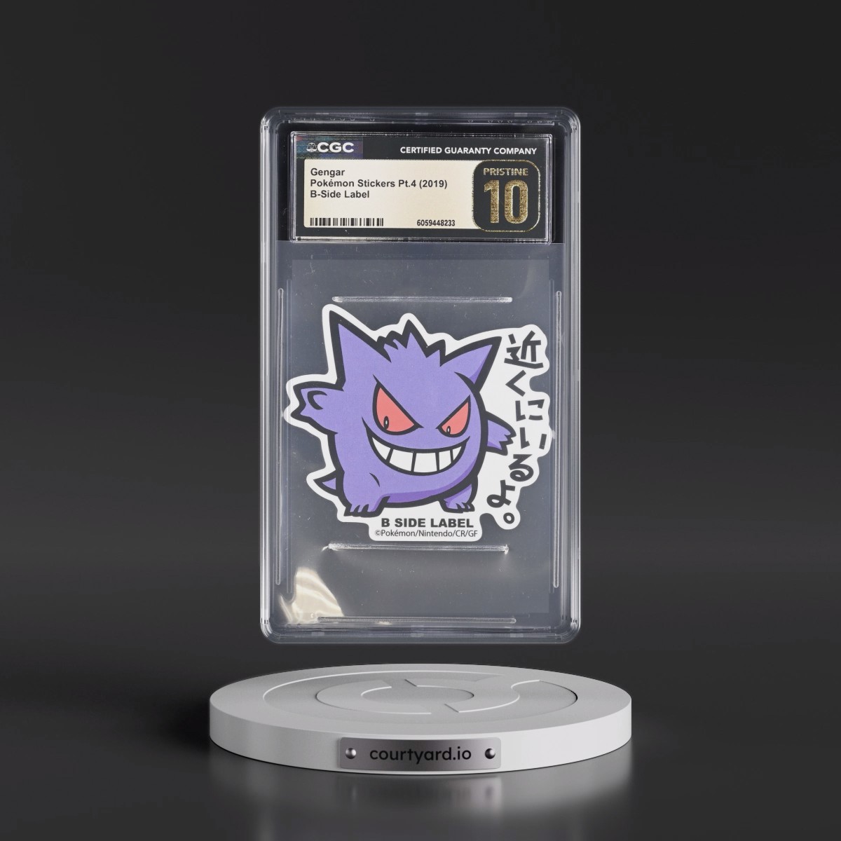 2019 Pokémon Stickers Pt.4 (2019 B-Side Label) - Japanese Gengar (CGC 10 PRISTINE)
