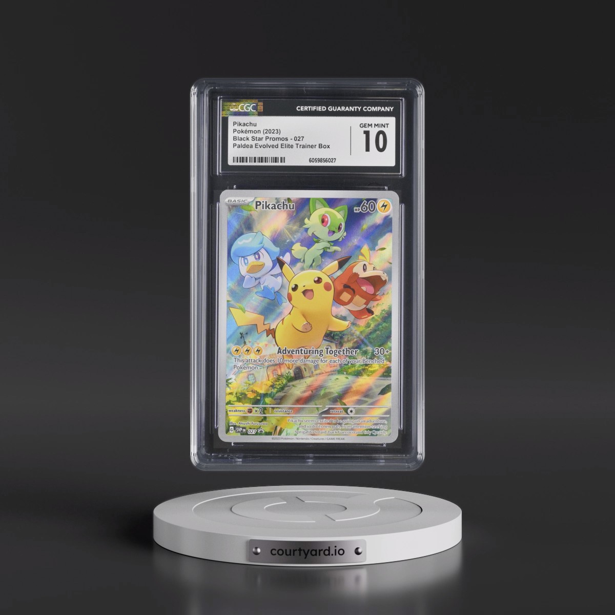 2023 Black Star Promos - Scarlet & Violet SVPEN #027 Pikachu - Paldea Evolved Elite Trainer Box (Holo) (CGC 10 GEM MINT)