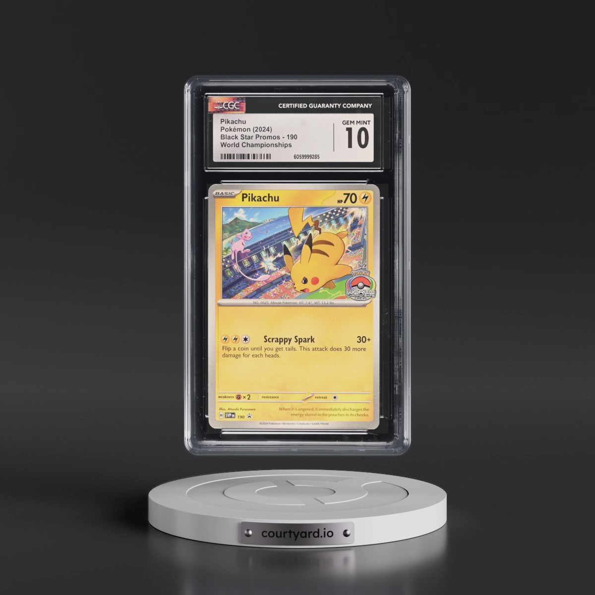 2023 Black Star Promos - Scarlet & Violet SVP EN #190 Pikachu - World Championships (CGC 10 GEM MINT)