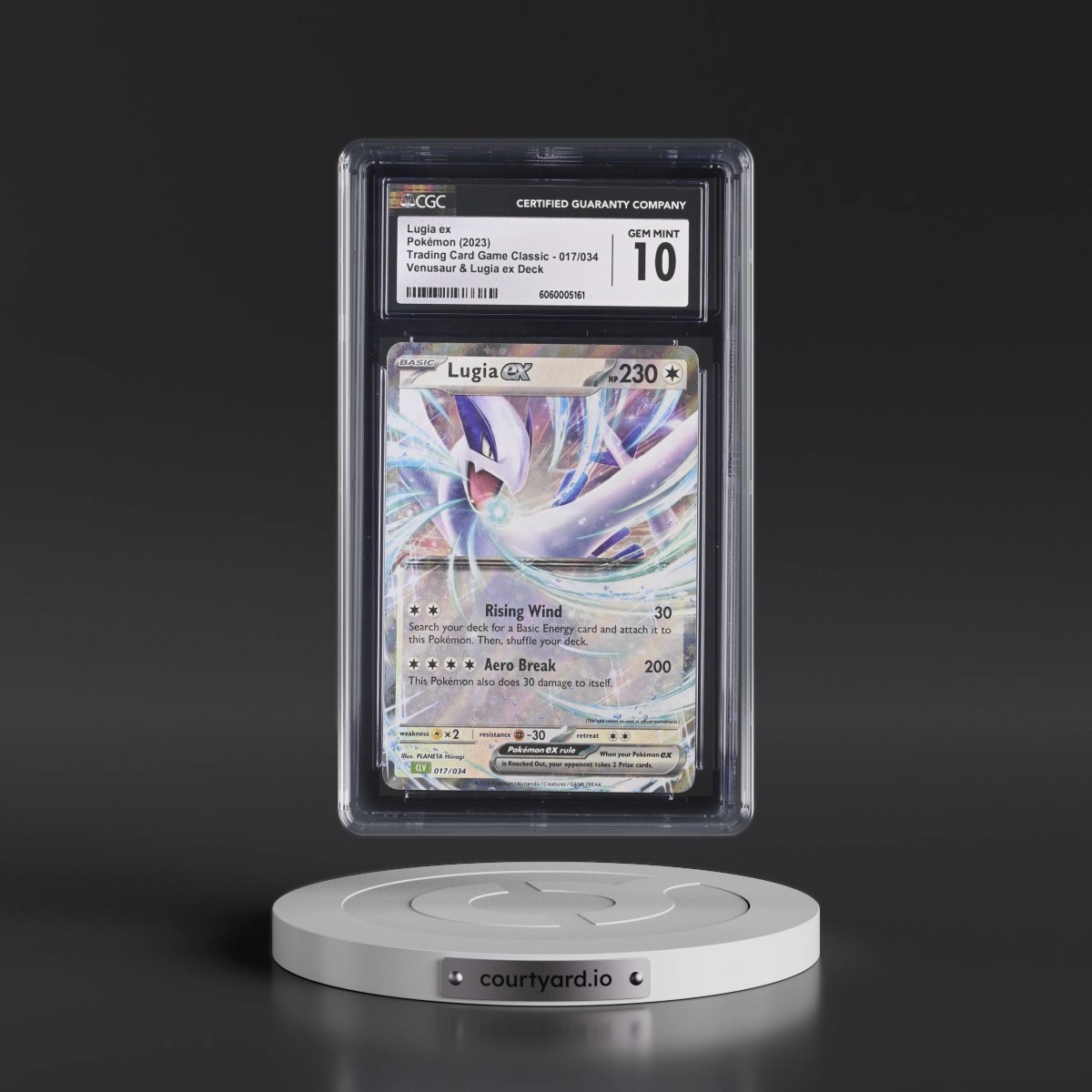 2023 Trading Card Game Classic - CLV, CLC, CLB #017/034 Lugia ex - Venusaur & Lugia ex Deck - CLV Holo (CGC 10 GEM MINT)