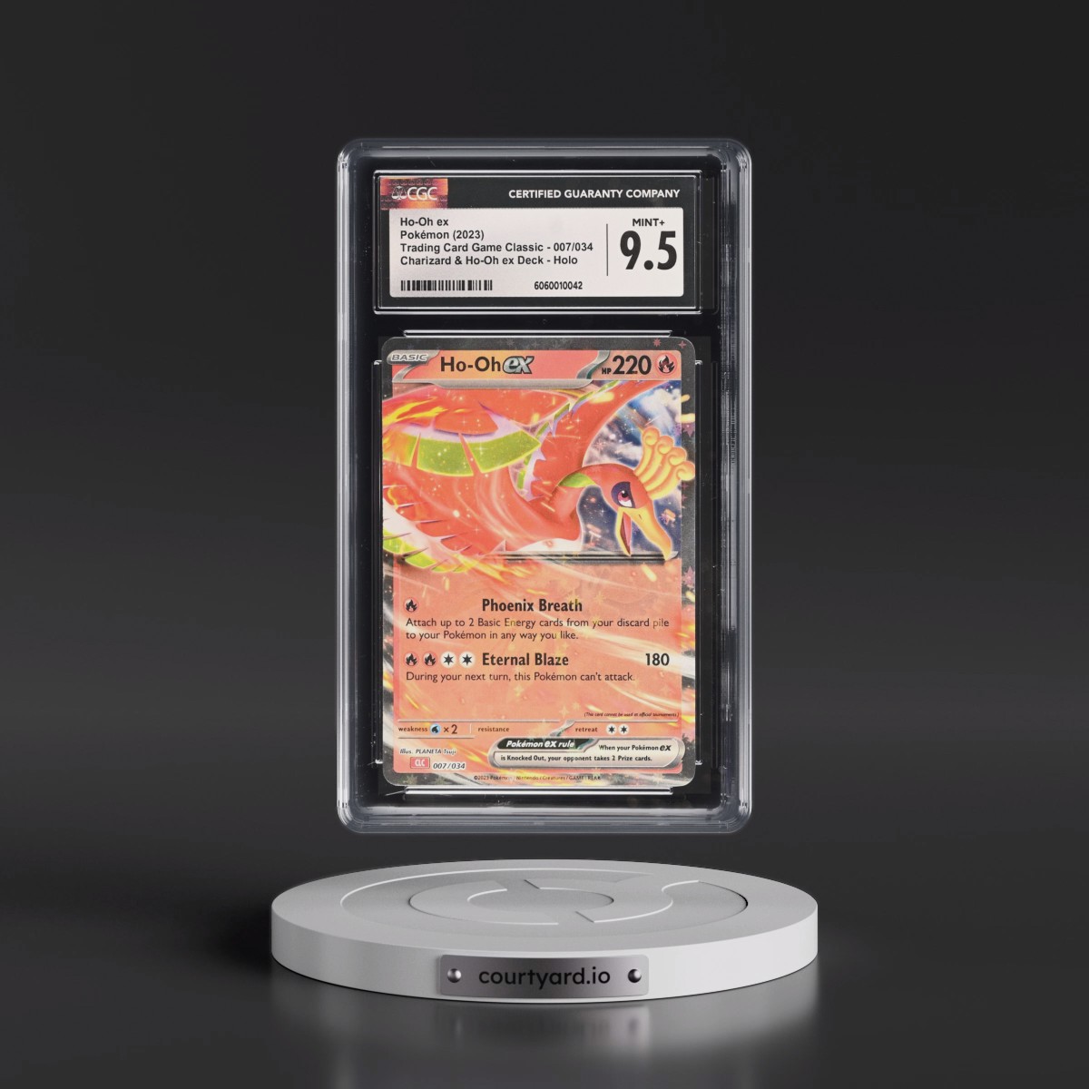 2023 Trading Card Game Classic - CLV, CLC, CLB Ho-Oh ex - Charizard & Ho-Oh ex Deck - CLC Holo #007/034 CGC 9.5