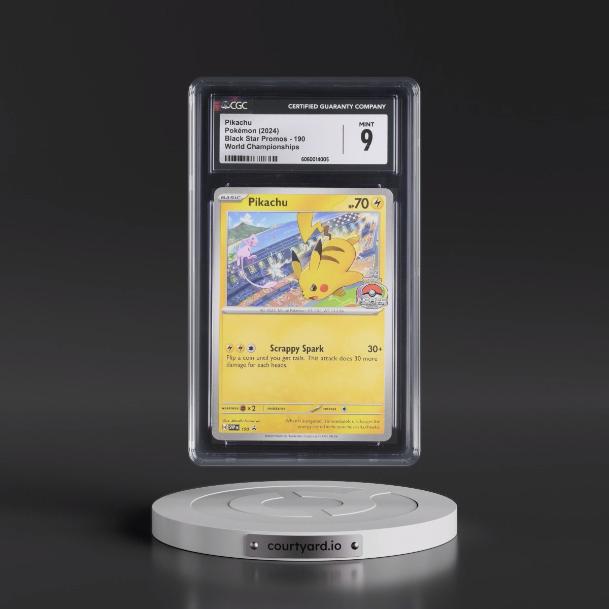 2023 Black Star Promos - Scarlet & Violet SVP EN #190 Pikachu - World Championships (CGC 9 MINT)