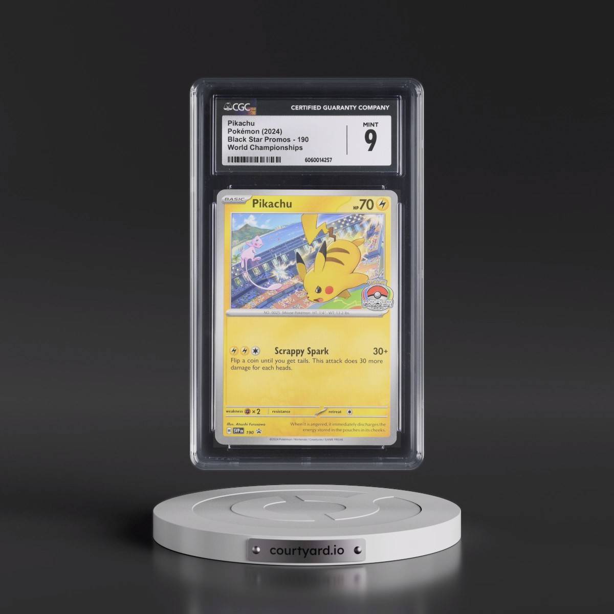 2023 Black Star Promos - Scarlet & Violet SVP EN #190 Pikachu - World Championships (CGC 9 MINT)
