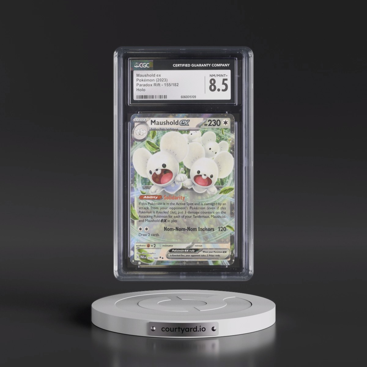2023 Paradox Rift - PAR EN Maushold ex - Holo #155/182 CGC 8.5