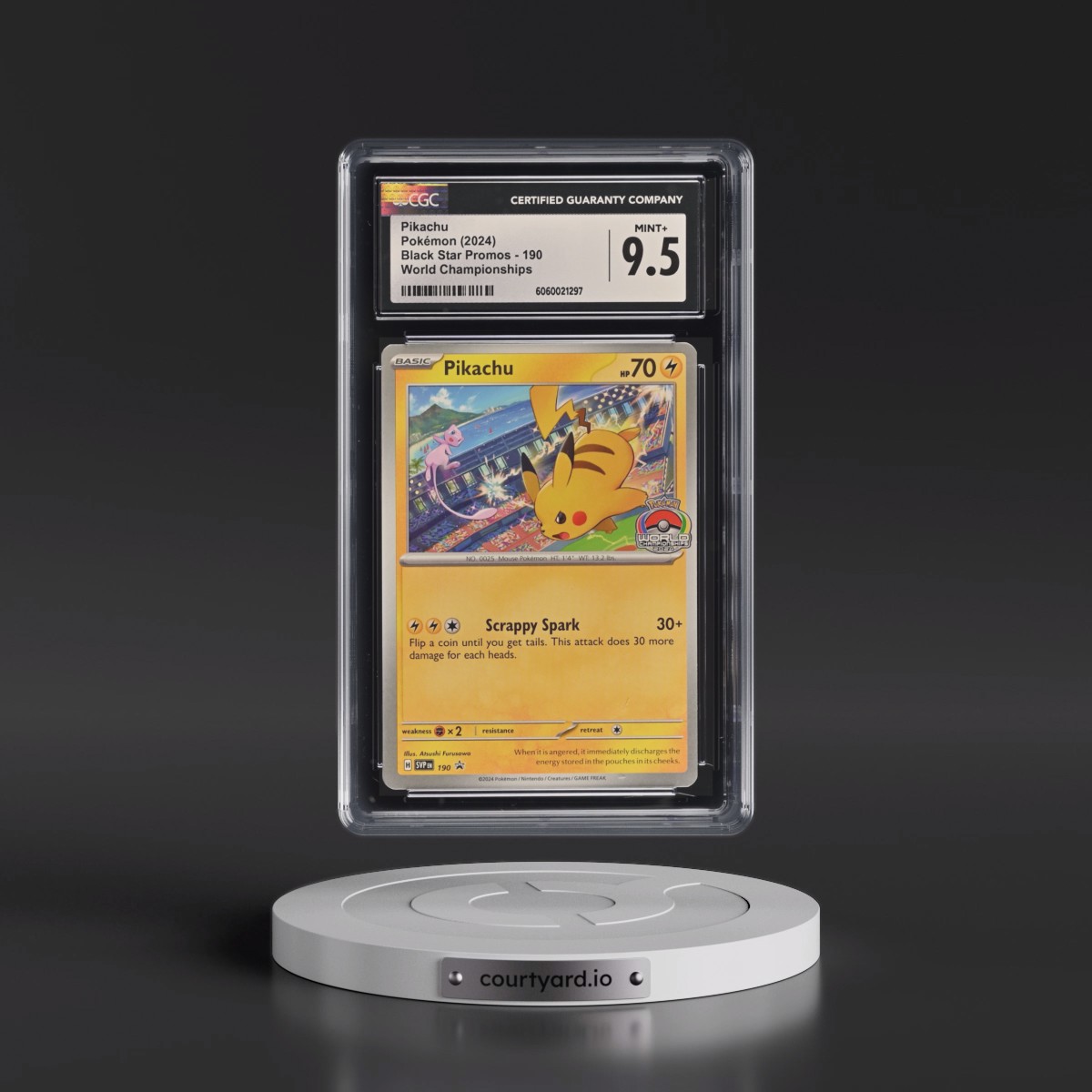 2023 Black Star Promos - Scarlet & Violet SVP EN #190 Pikachu - World Championships (CGC 9.5 MINT+)