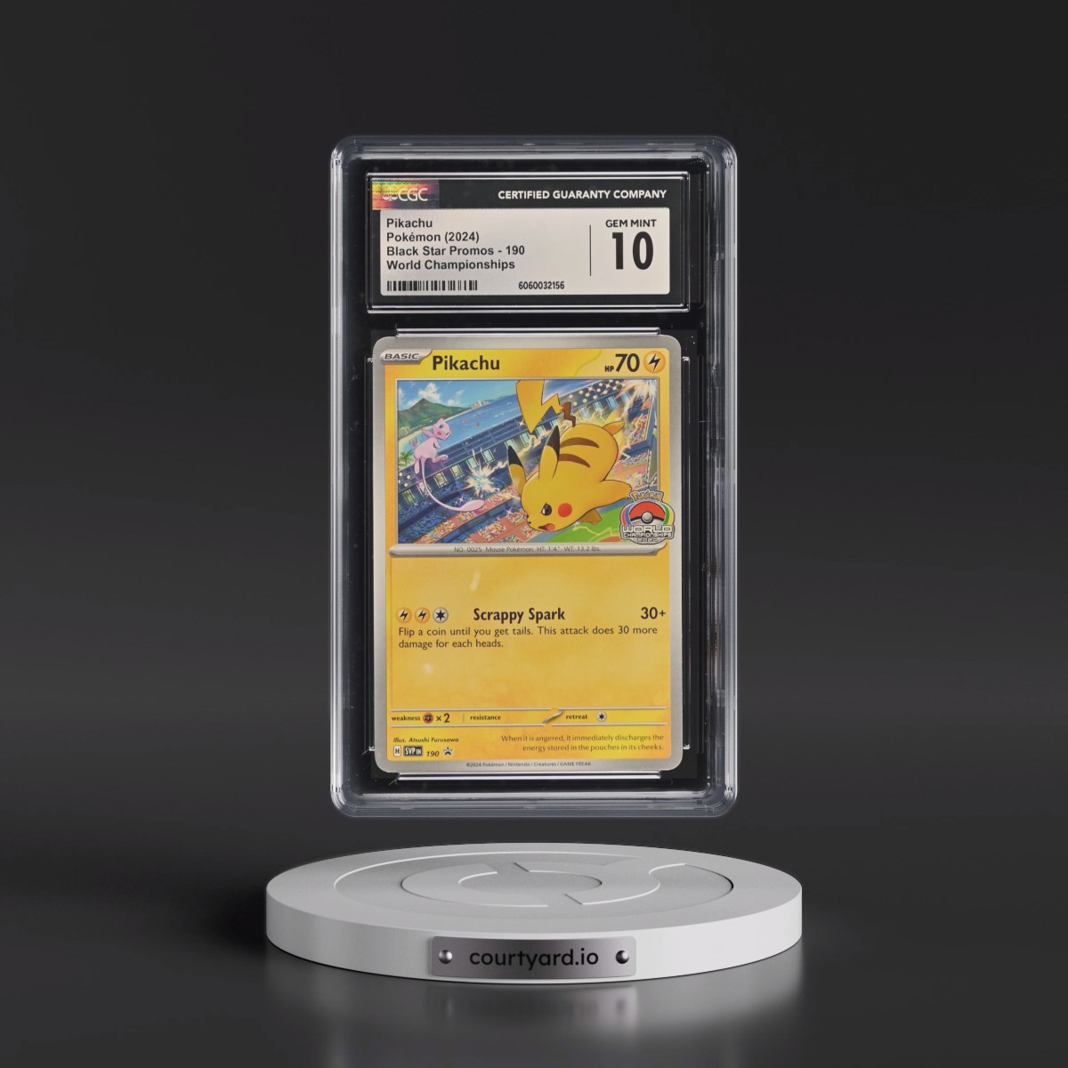 2023 Black Star Promos - Scarlet & Violet SVP EN #190 Pikachu - World Championships (CGC 10 GEM MINT)