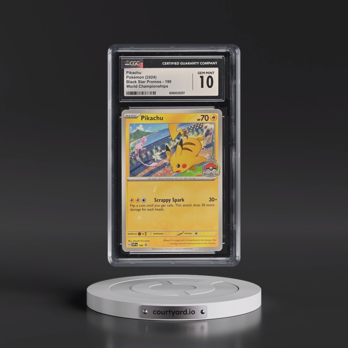 2023 Black Star Promos - Scarlet & Violet SVP EN #190 Pikachu - World Championships (CGC 10 GEM MINT)