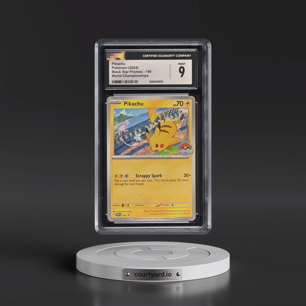 2023 Black Star Promos - Scarlet & Violet SVP EN #190 Pikachu - World Championships (CGC 9 MINT)