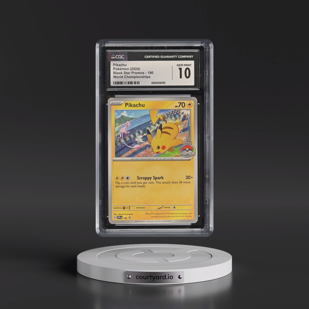 2023 Black Star Promos - Scarlet & Violet SVP EN #190 Pikachu - World Championships (CGC 10 GEM MINT)